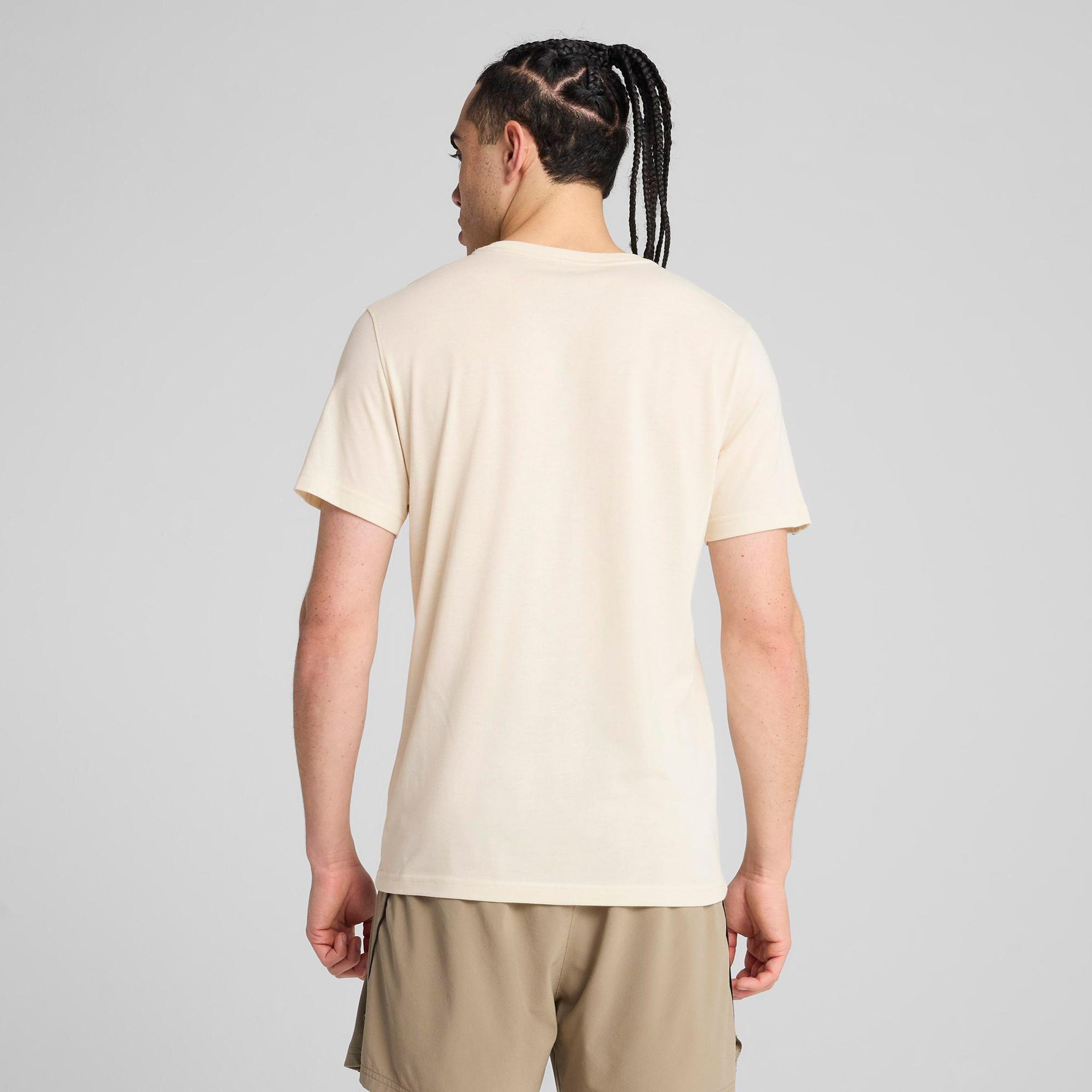 Puma Graphics Seasons Erkek Krem T-Shirt