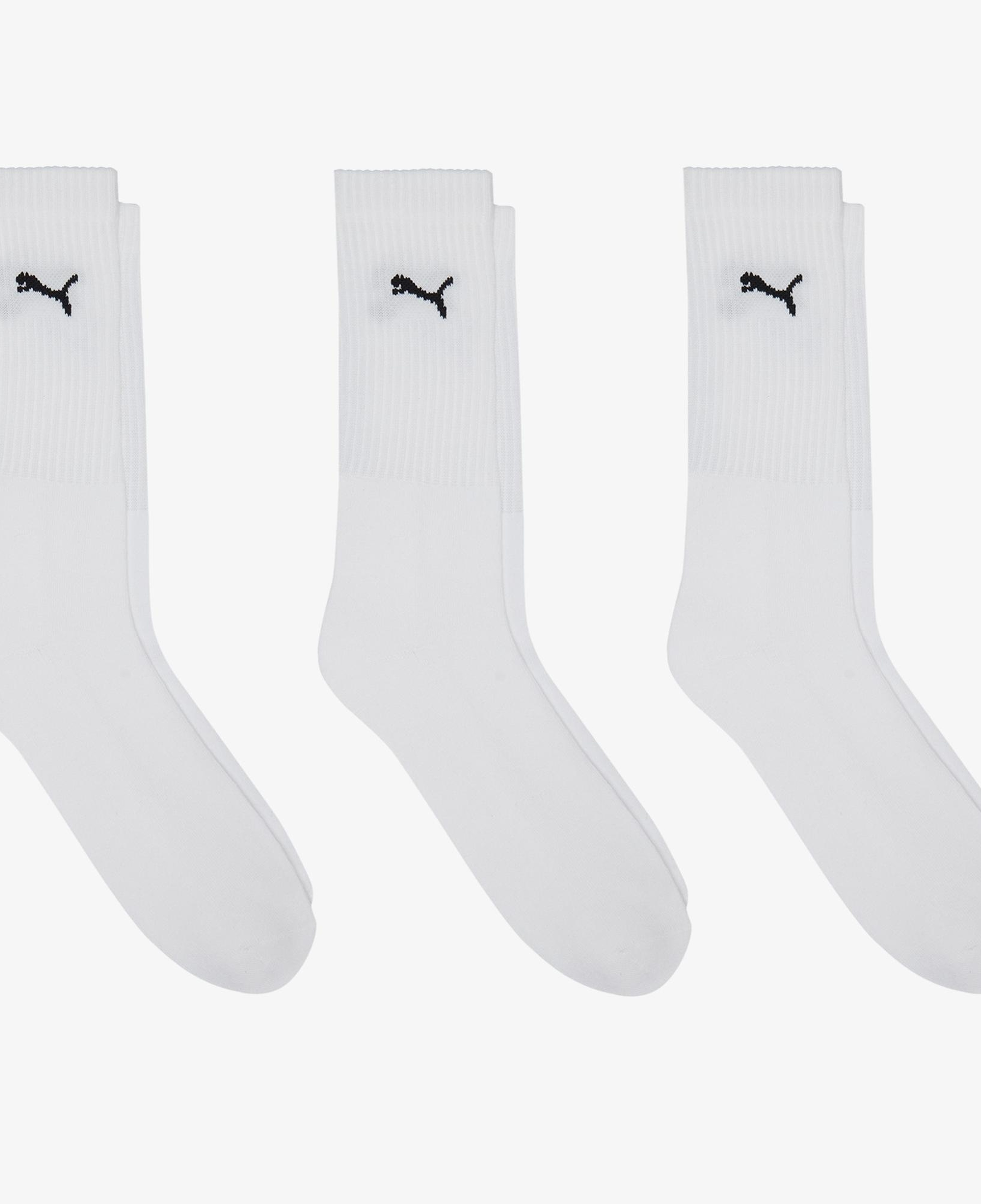 Puma Crew 3lü Unisex Beyaz Çorap