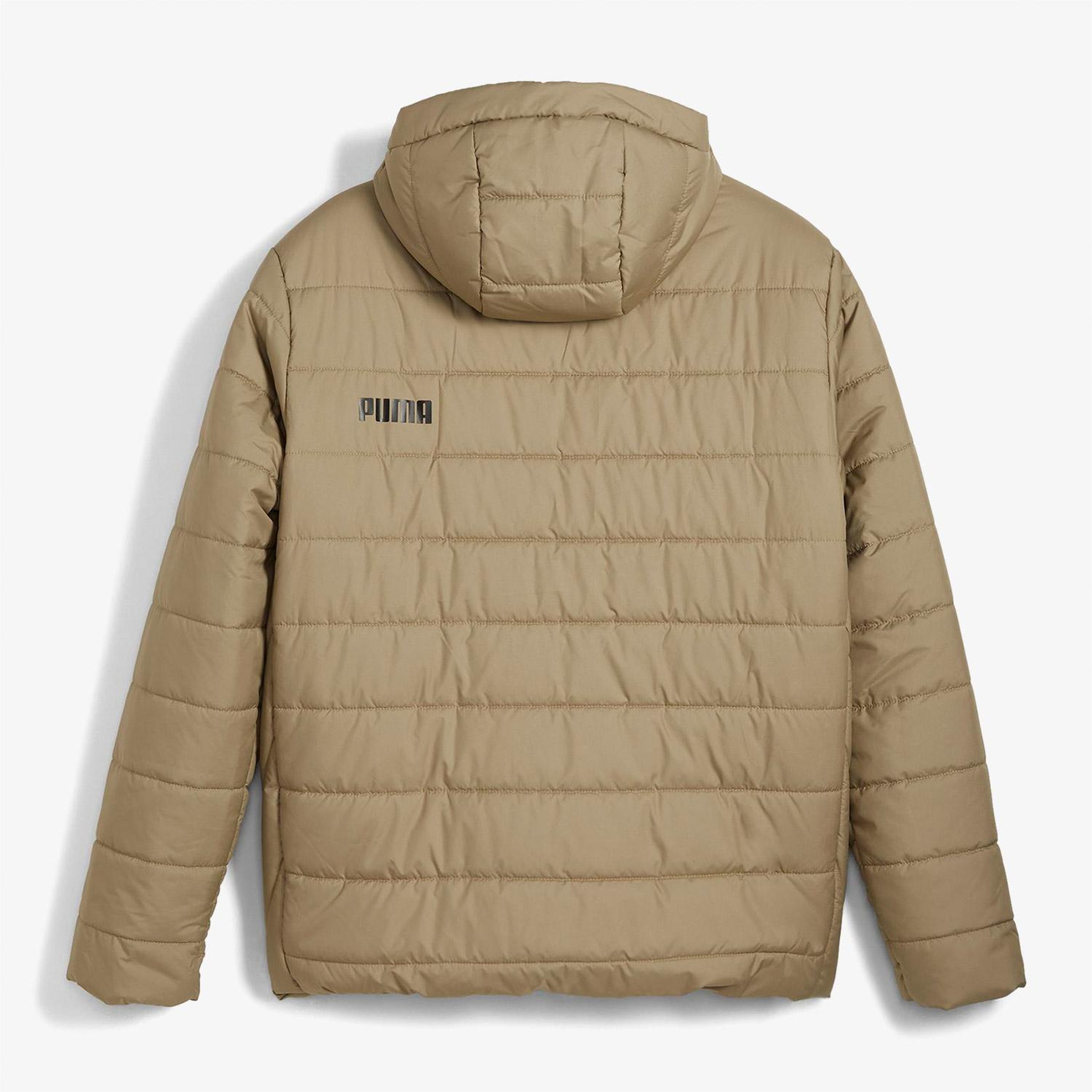 Puma Essentials Hooded Padded Erkek Kahverengi Outdoor Mont