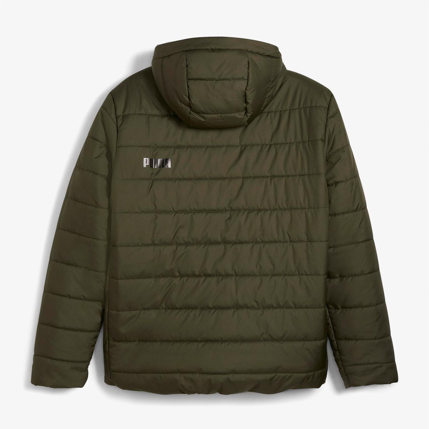Puma Essentials Hooded Padded Erkek Yeşil Outdoor Mont