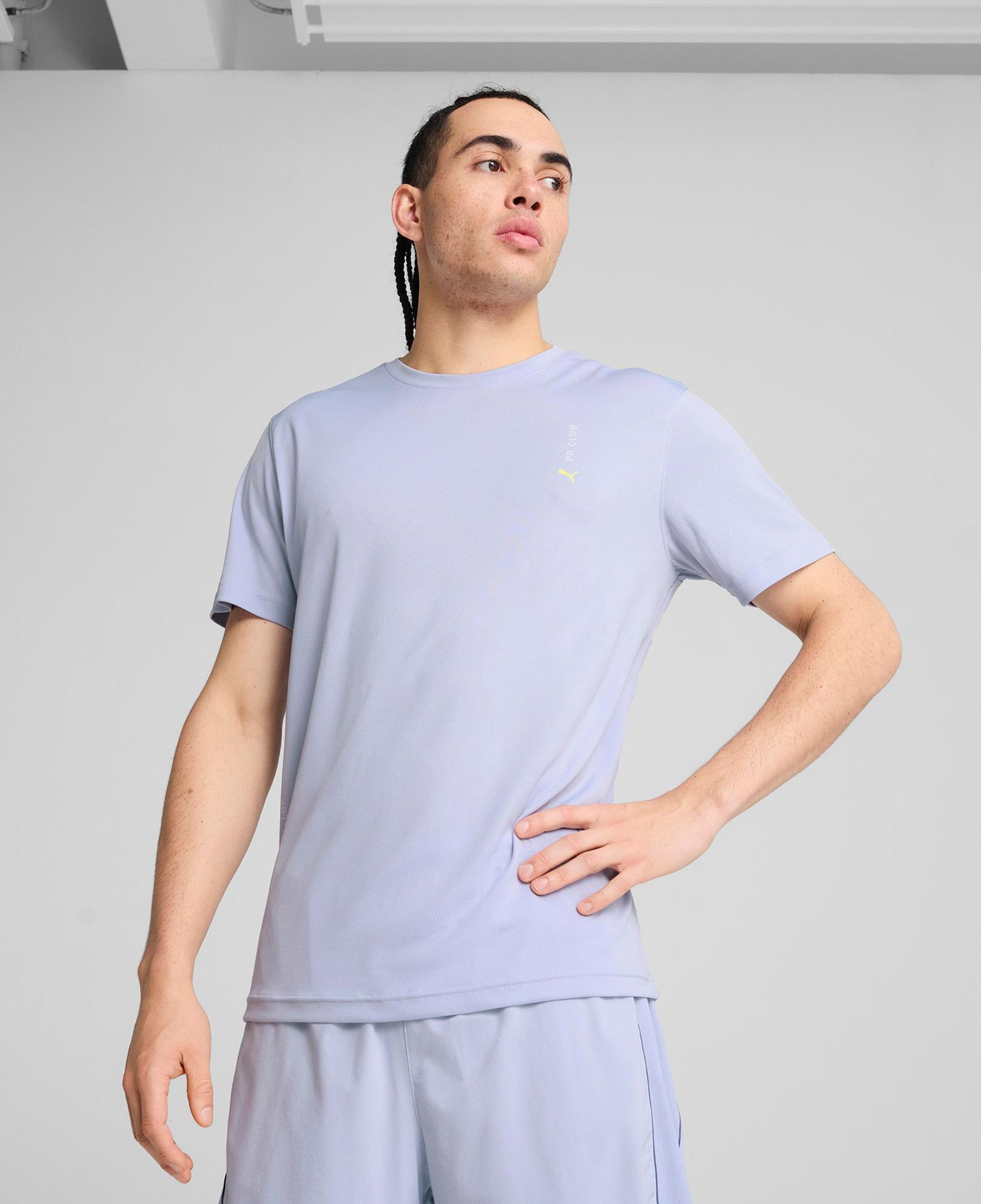 Puma Graphics Running illustratio Erkek Mavi T-Shirt