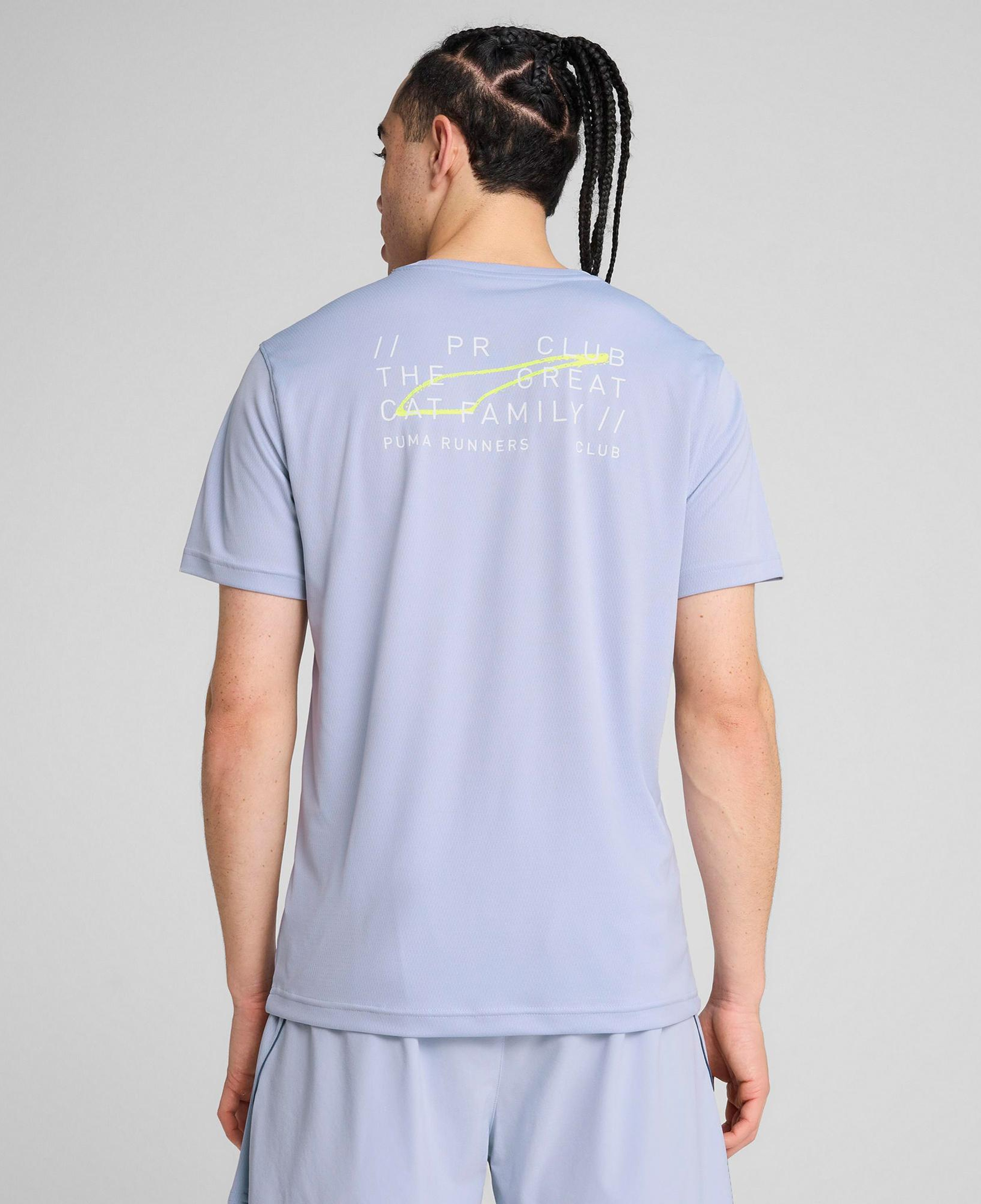 Puma Graphics Running illustratio Erkek Mavi T-Shirt