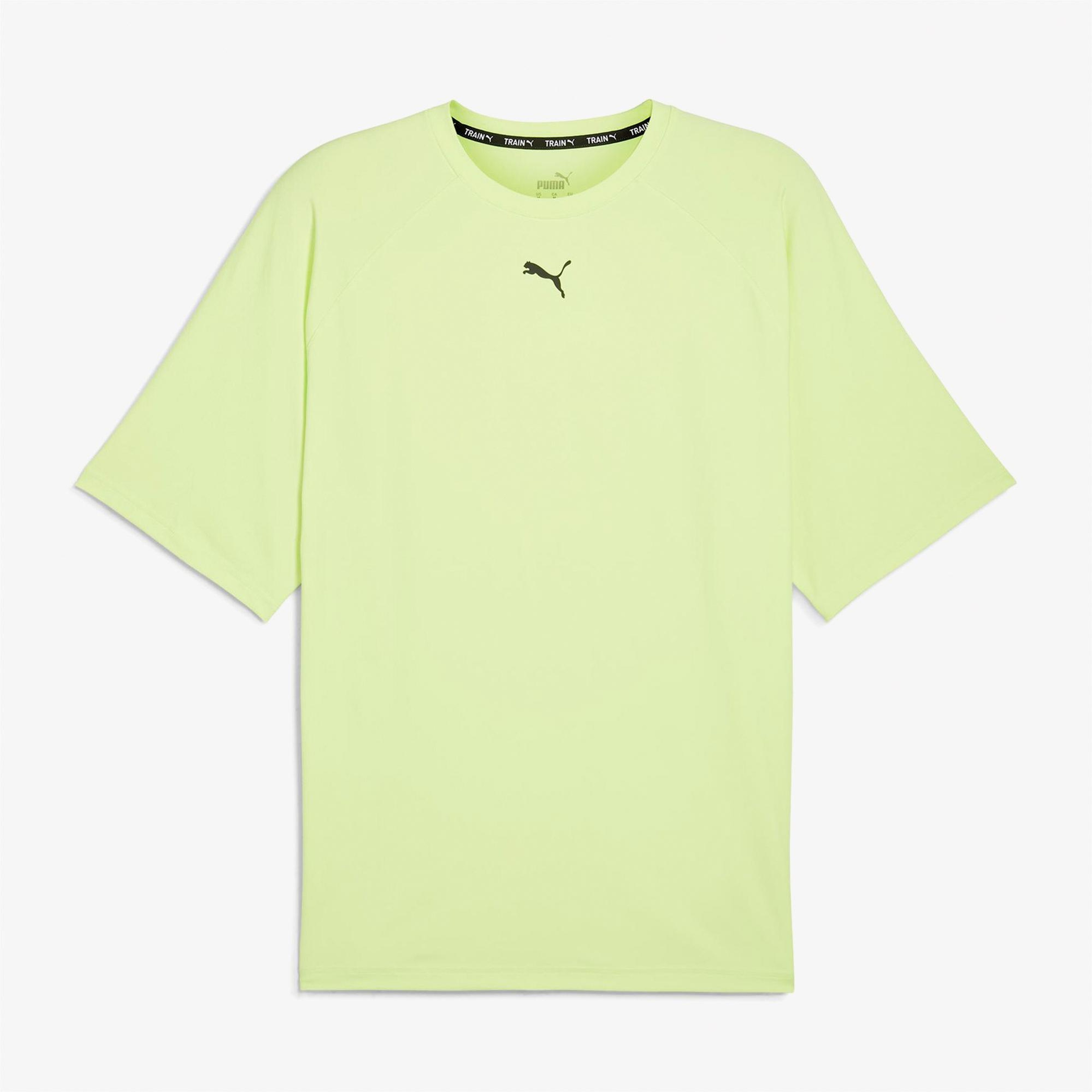 Puma Cloudspun Therma Erkek Sarı Antrenman T-Shirt