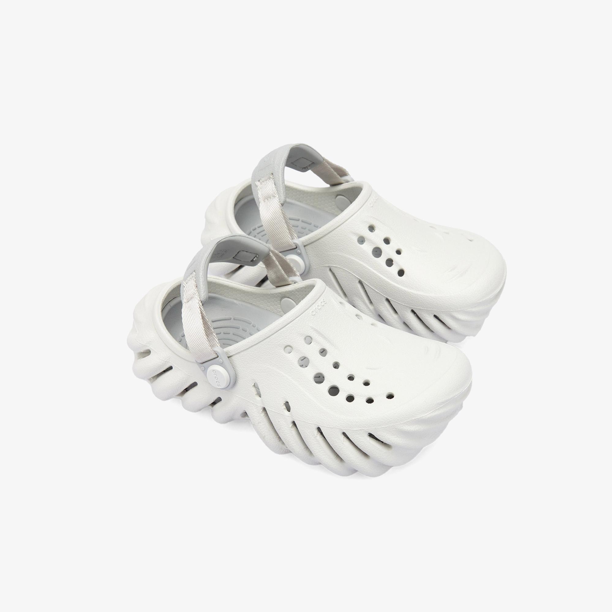 Crocs Echo Clog Çocuk Gri Terlik
