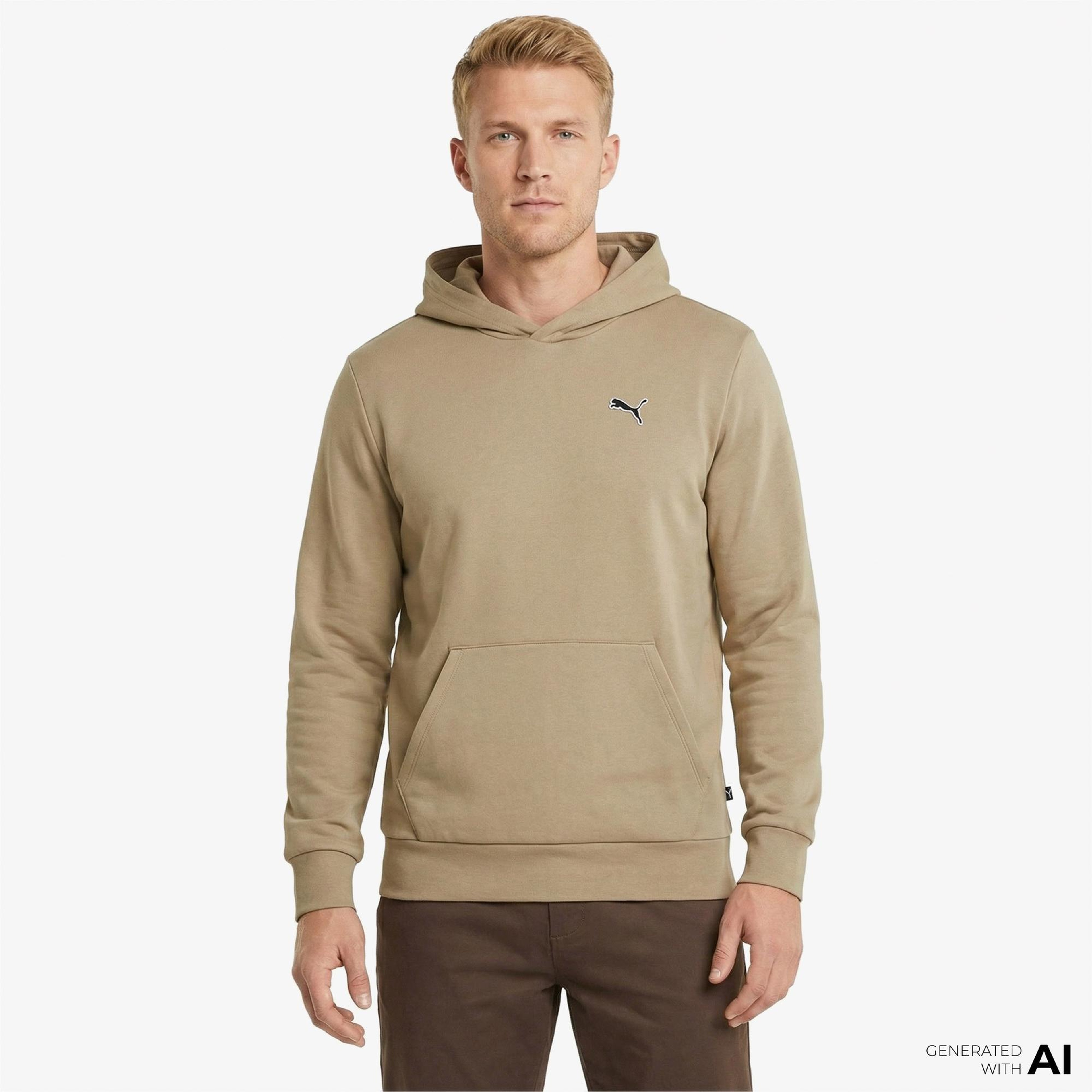 Puma Better Essentials Erkek Kahverengi Sweatshirt