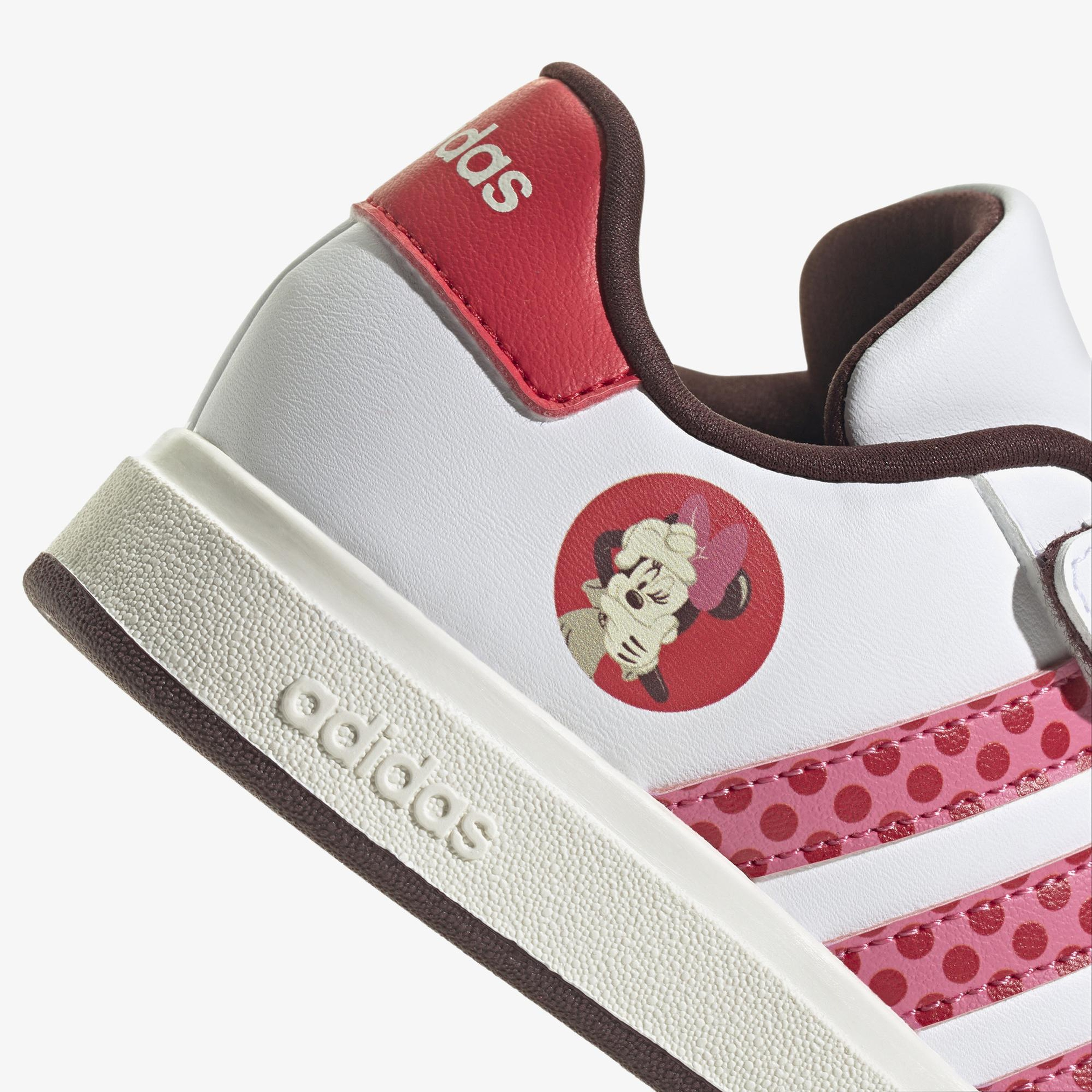 adidas Disney Minnie Mouse Grand Court 2.0 Çocuk Beyaz Günlük Spor Ayakkabı