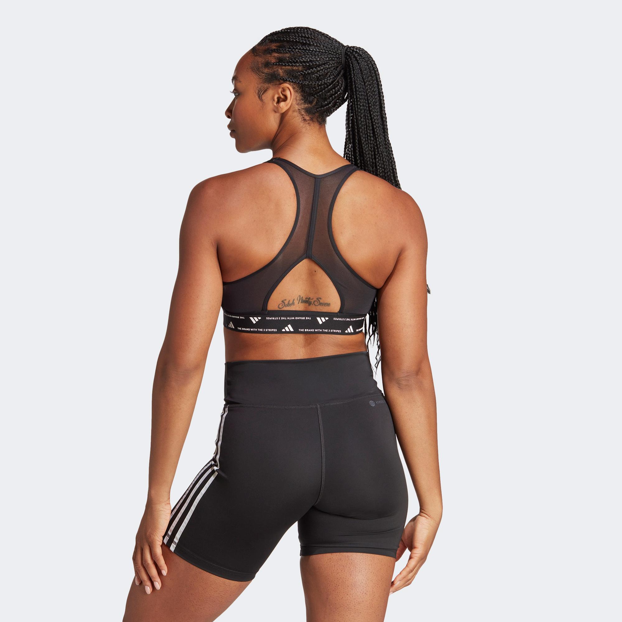 adidas Power Impact 3S Kadın Siyah Antrenman Bra