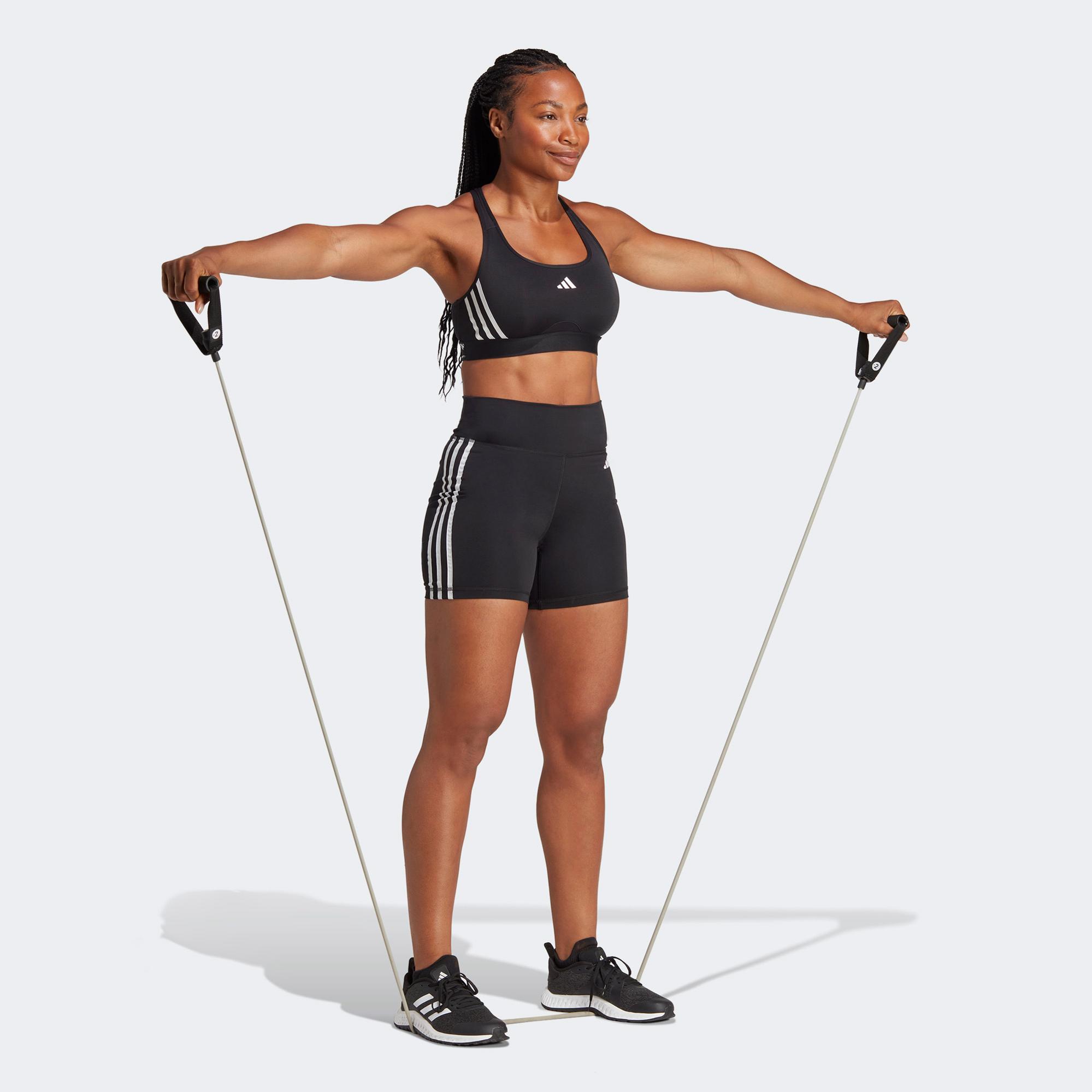 adidas Power Impact 3S Kadın Siyah Antrenman Bra