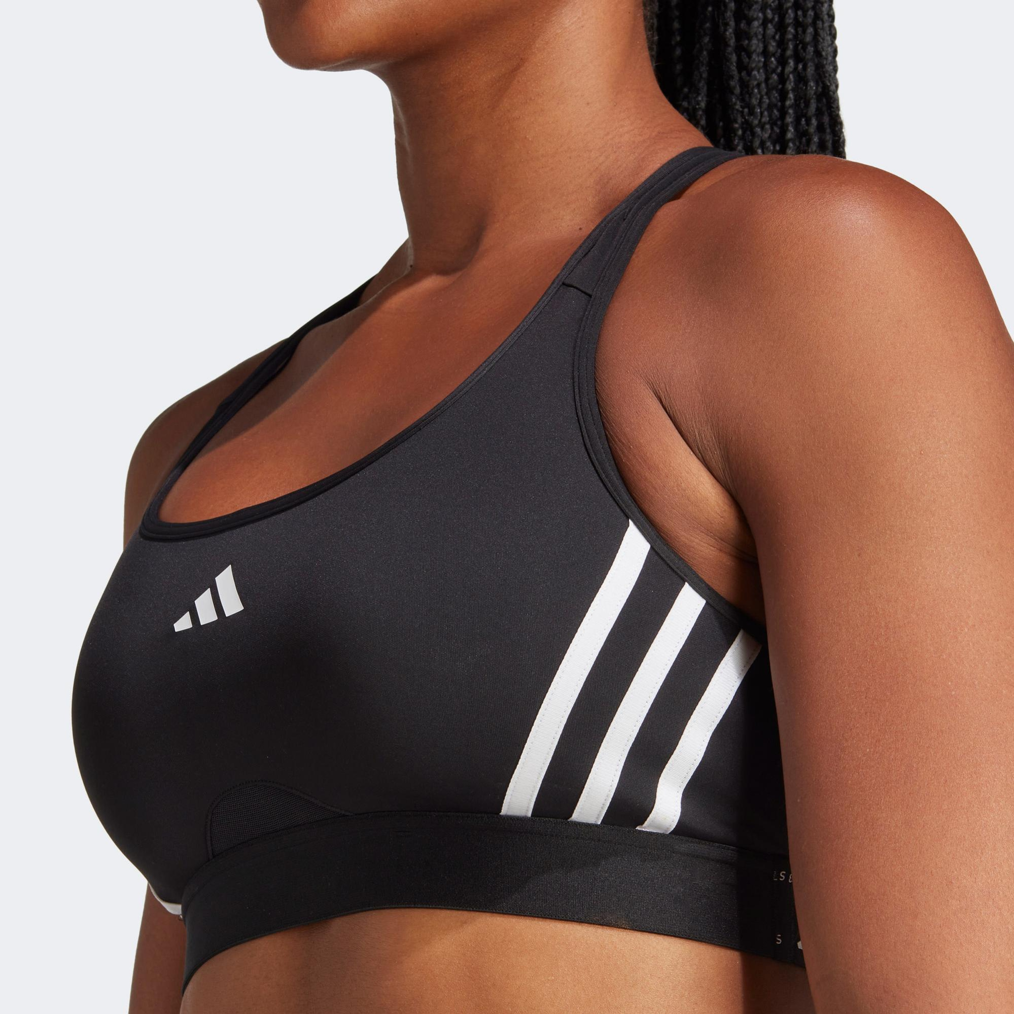 adidas Power Impact 3S Kadın Siyah Antrenman Bra