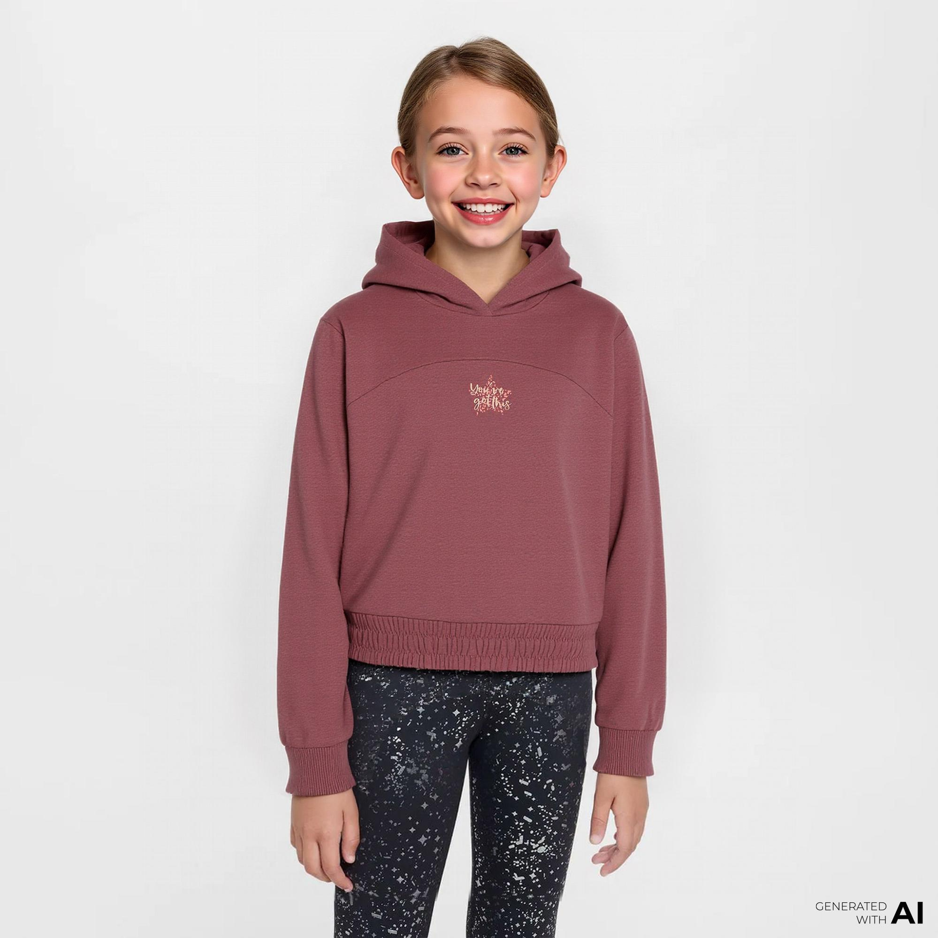 Energetics Full-Zipped Çocuk Kırmızı Günlük Sweatshirt