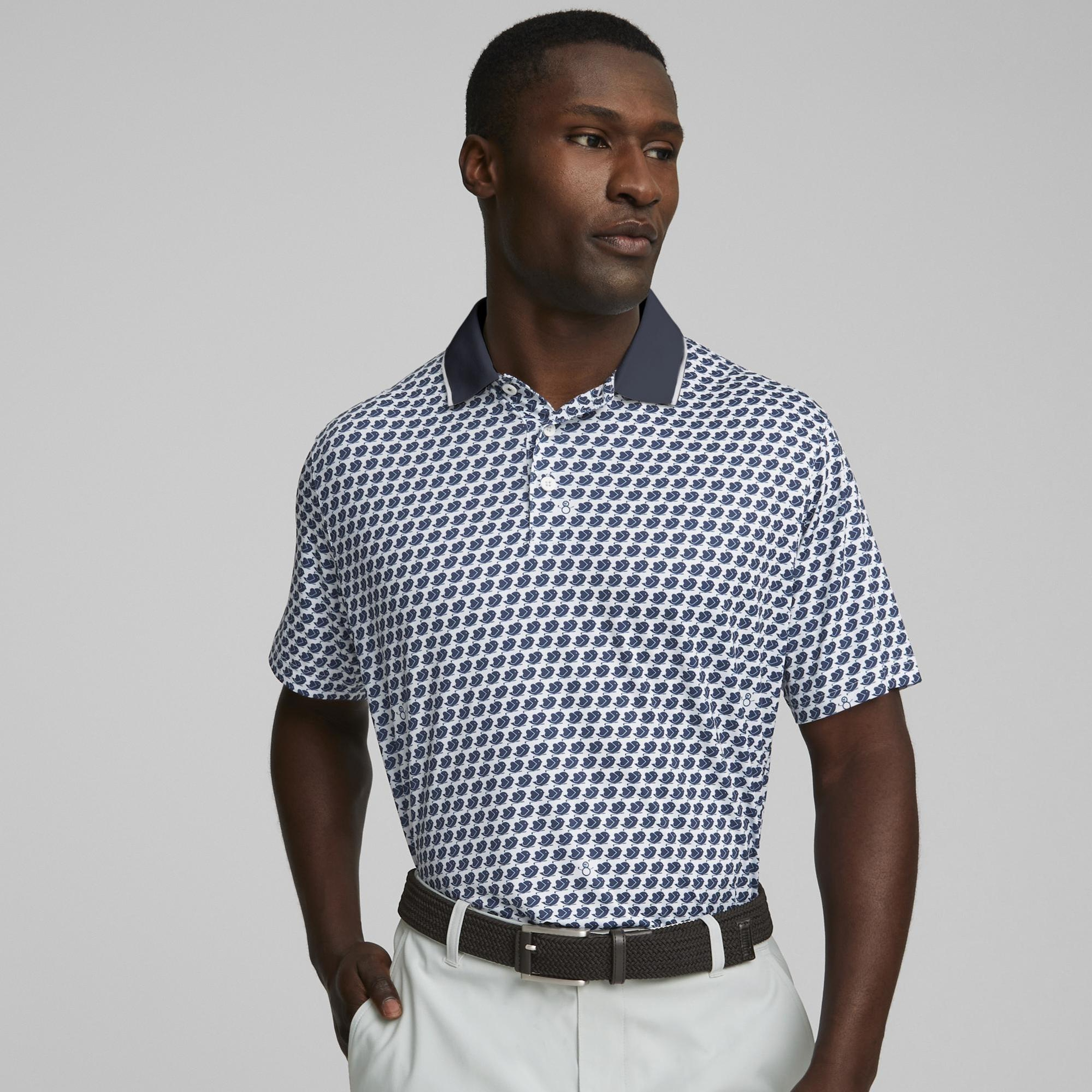Puma Mattr Love/H8 Golf Erkek Mavi Polo