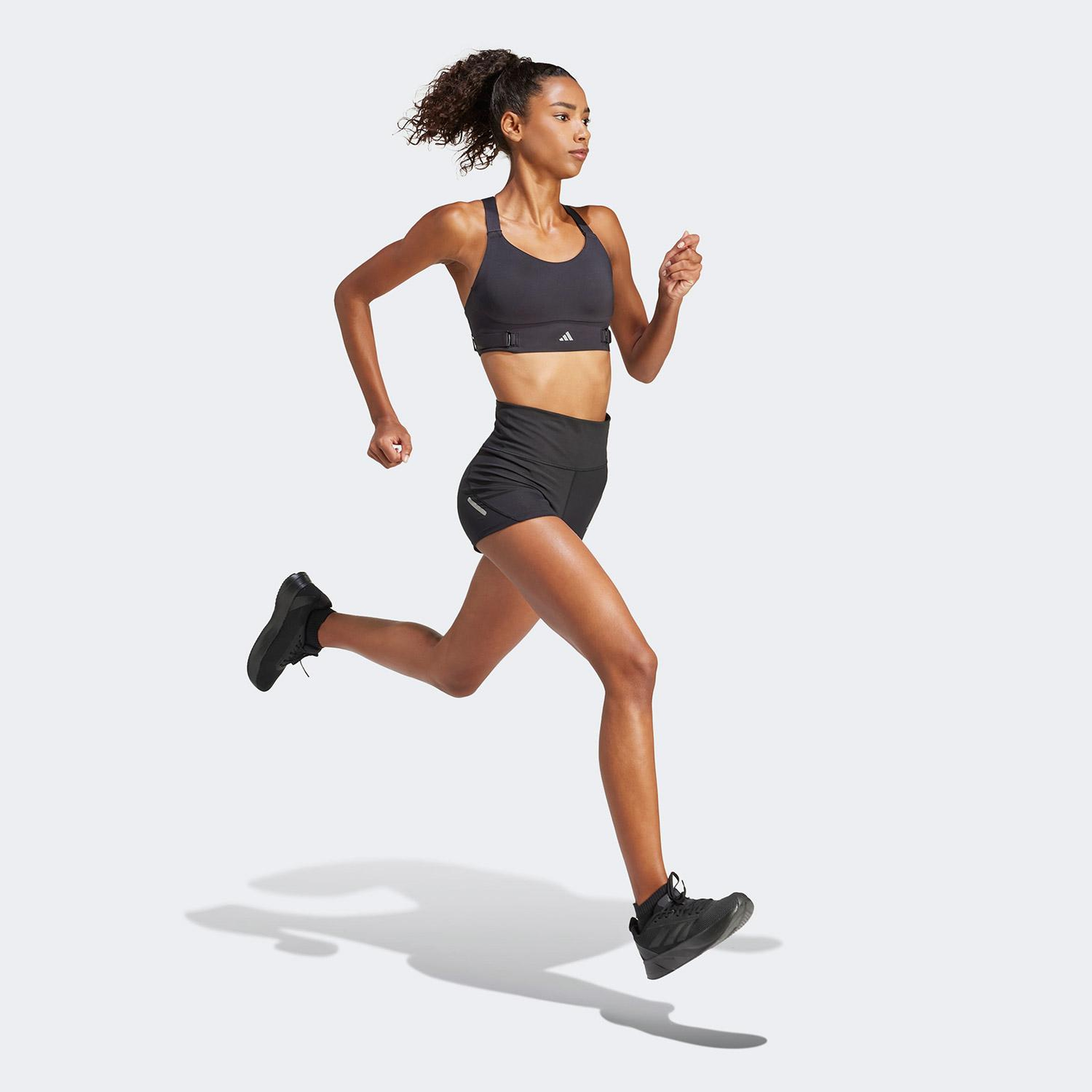adidas FastImpact Luxe Run High-Support Kadın Siyah Bra