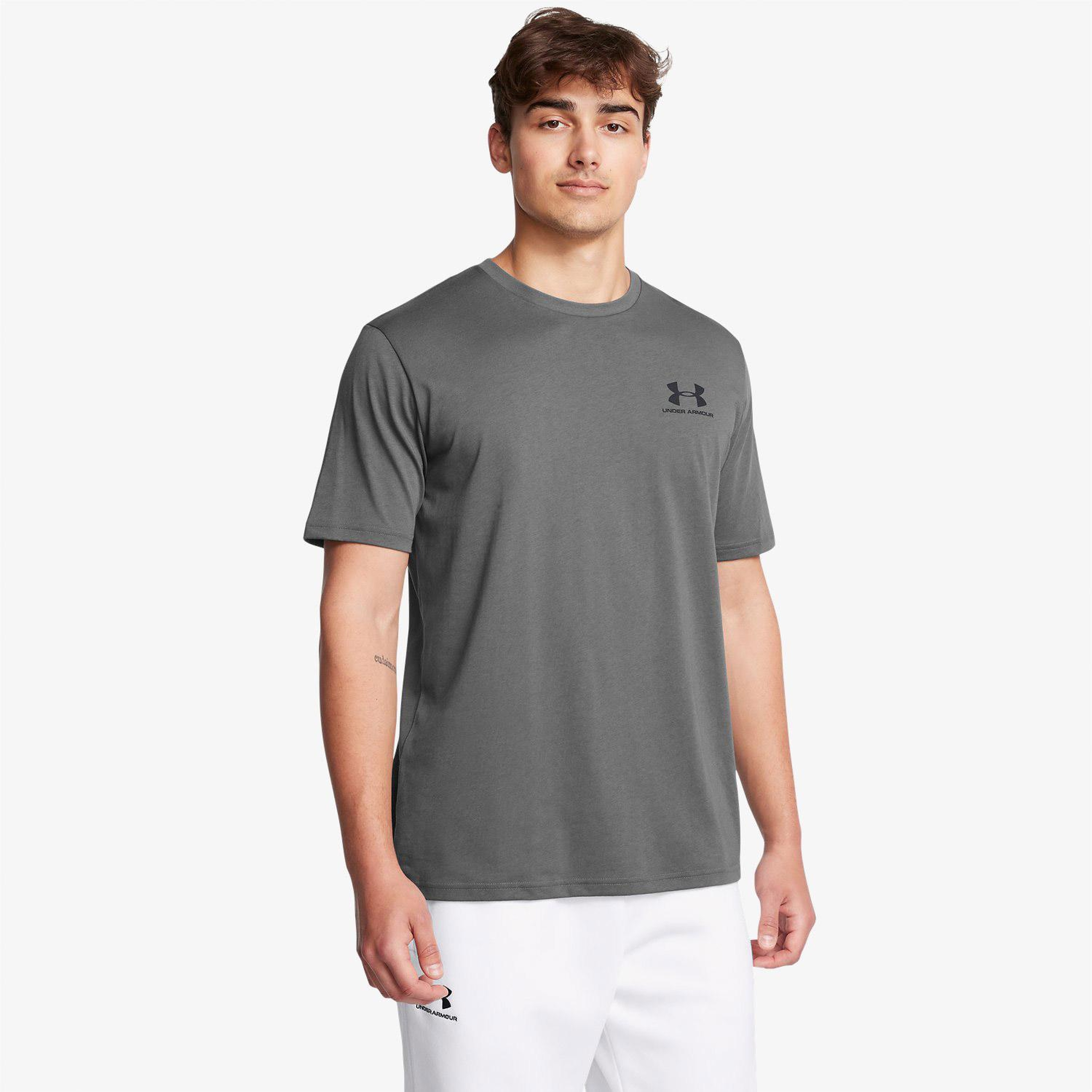 Under Armour Sportstyle Lc Ss Erkek Gri T-Shirt