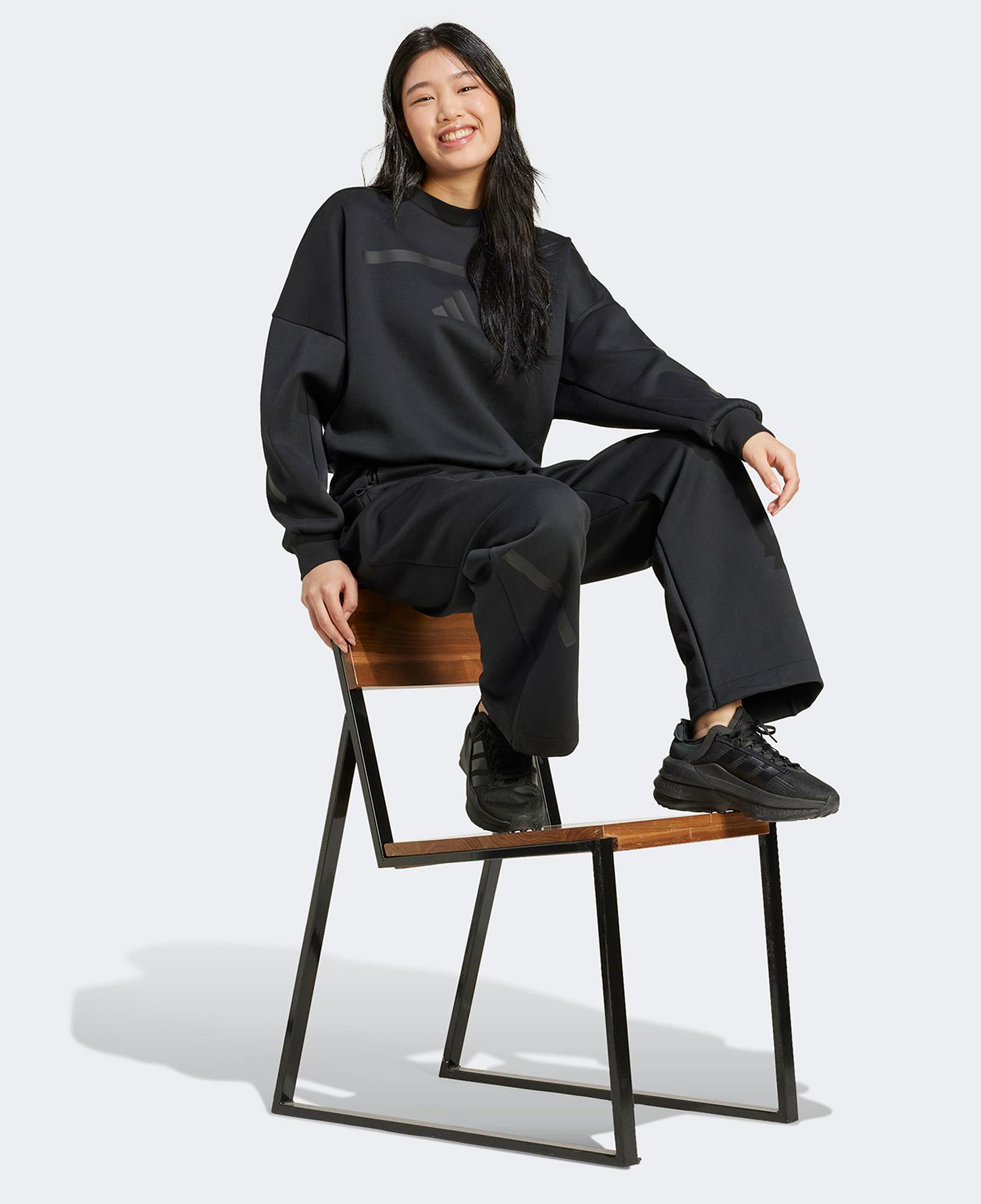 adidas Z.N.E. Kadın Siyah Günlük Sweatshirt