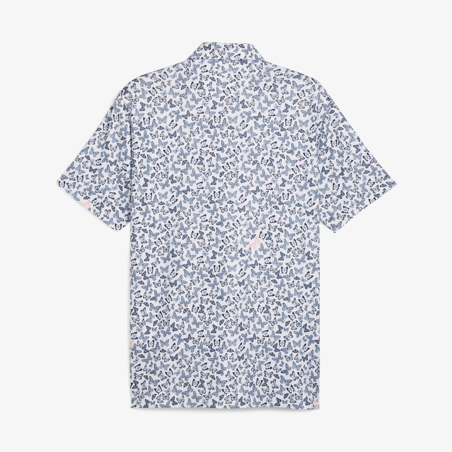 Puma Cloudspun Butterflies Erkek Beyaz Polo