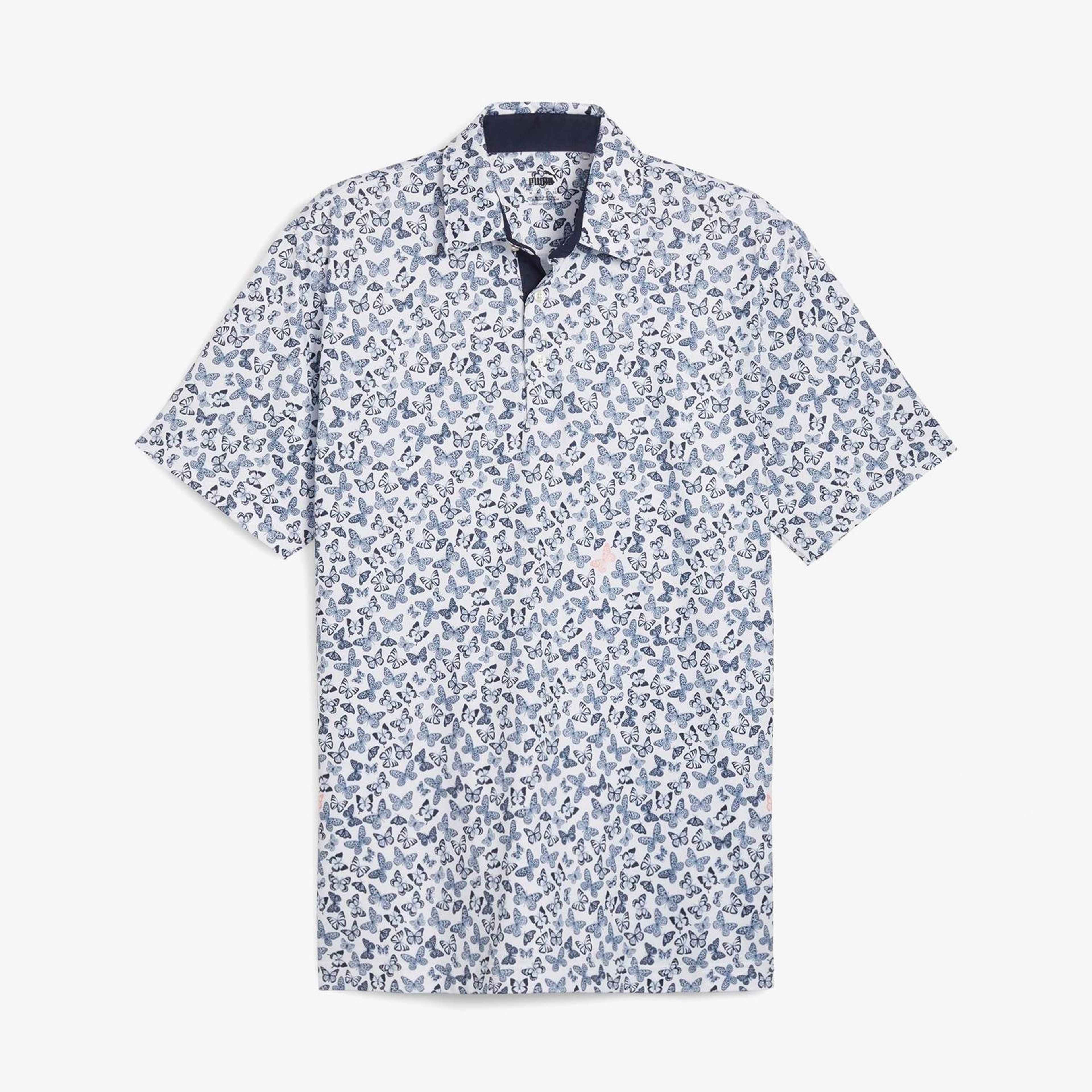 Puma Cloudspun Butterflies Erkek Beyaz Polo