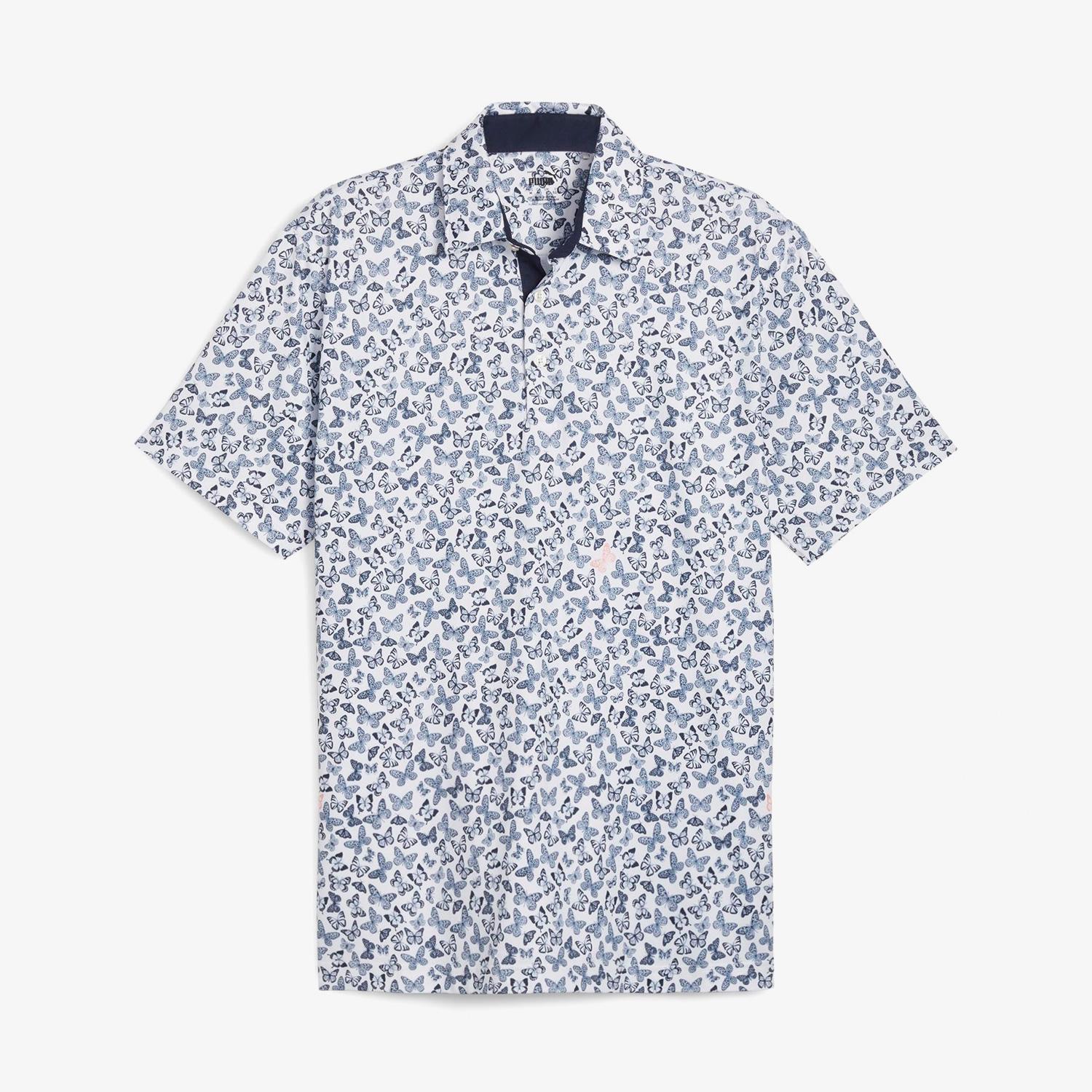 Puma Cloudspun Butterflies Erkek Beyaz Polo