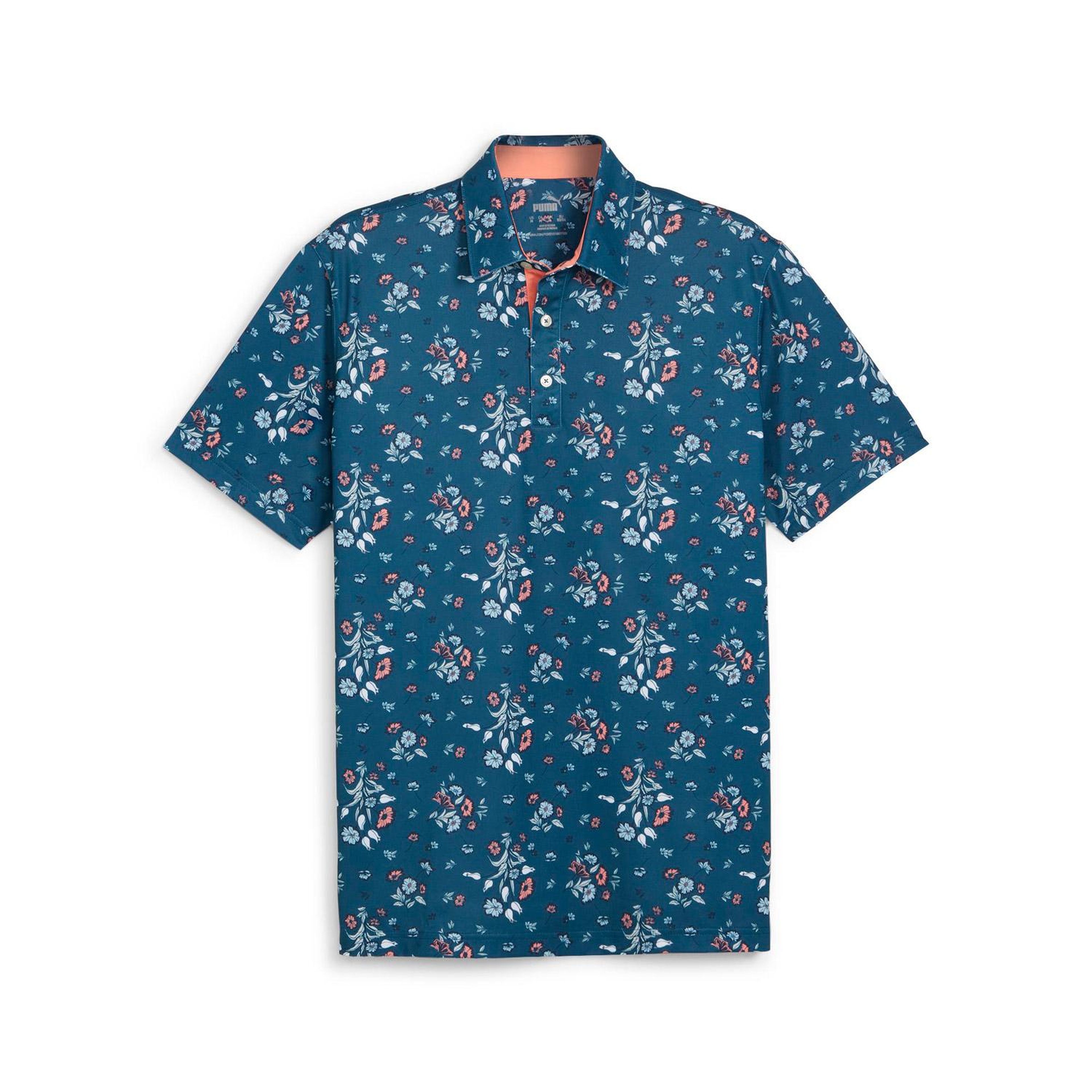 Puma Heirloom Erkek Lacivert Desenli Polo