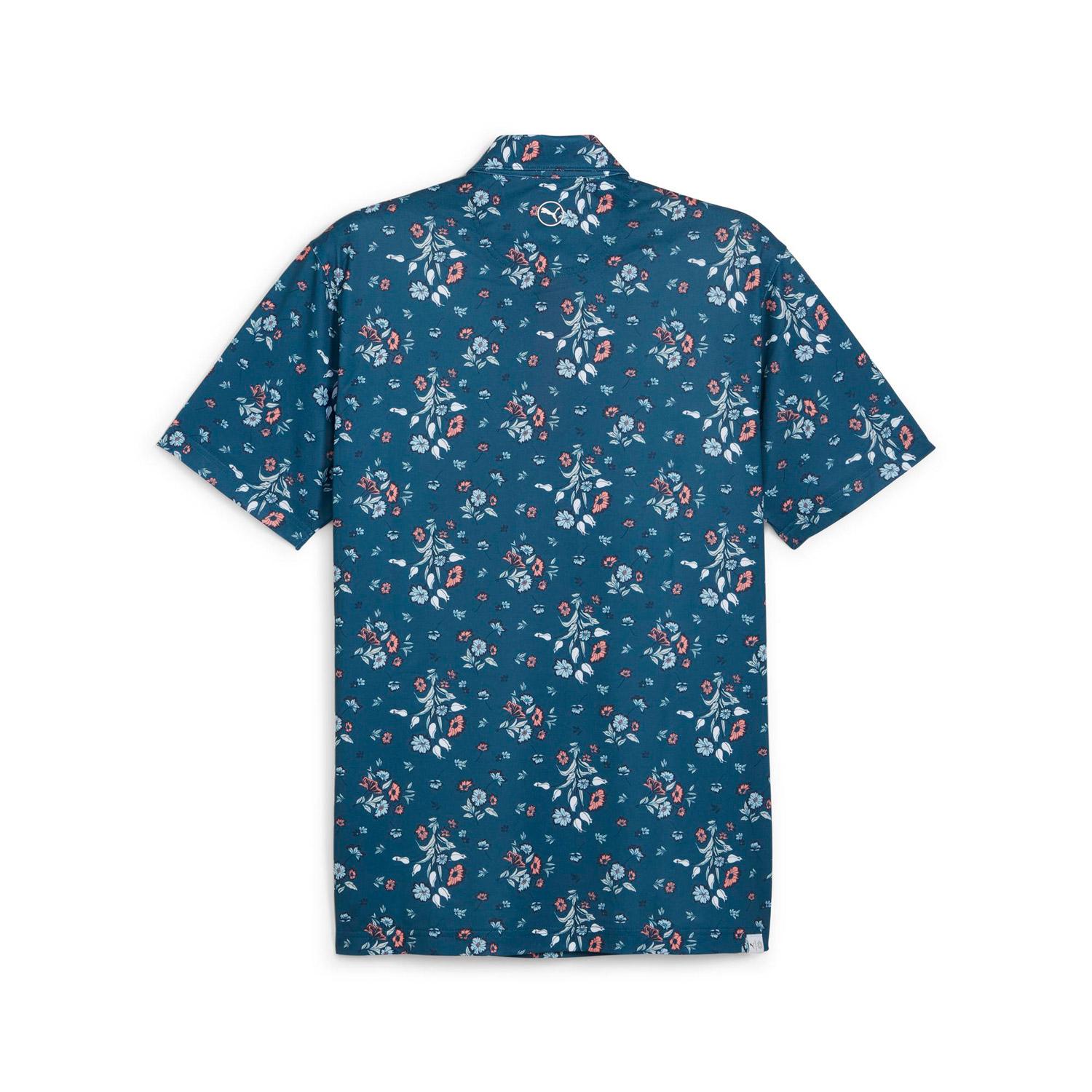 Puma Heirloom Erkek Lacivert Desenli Polo