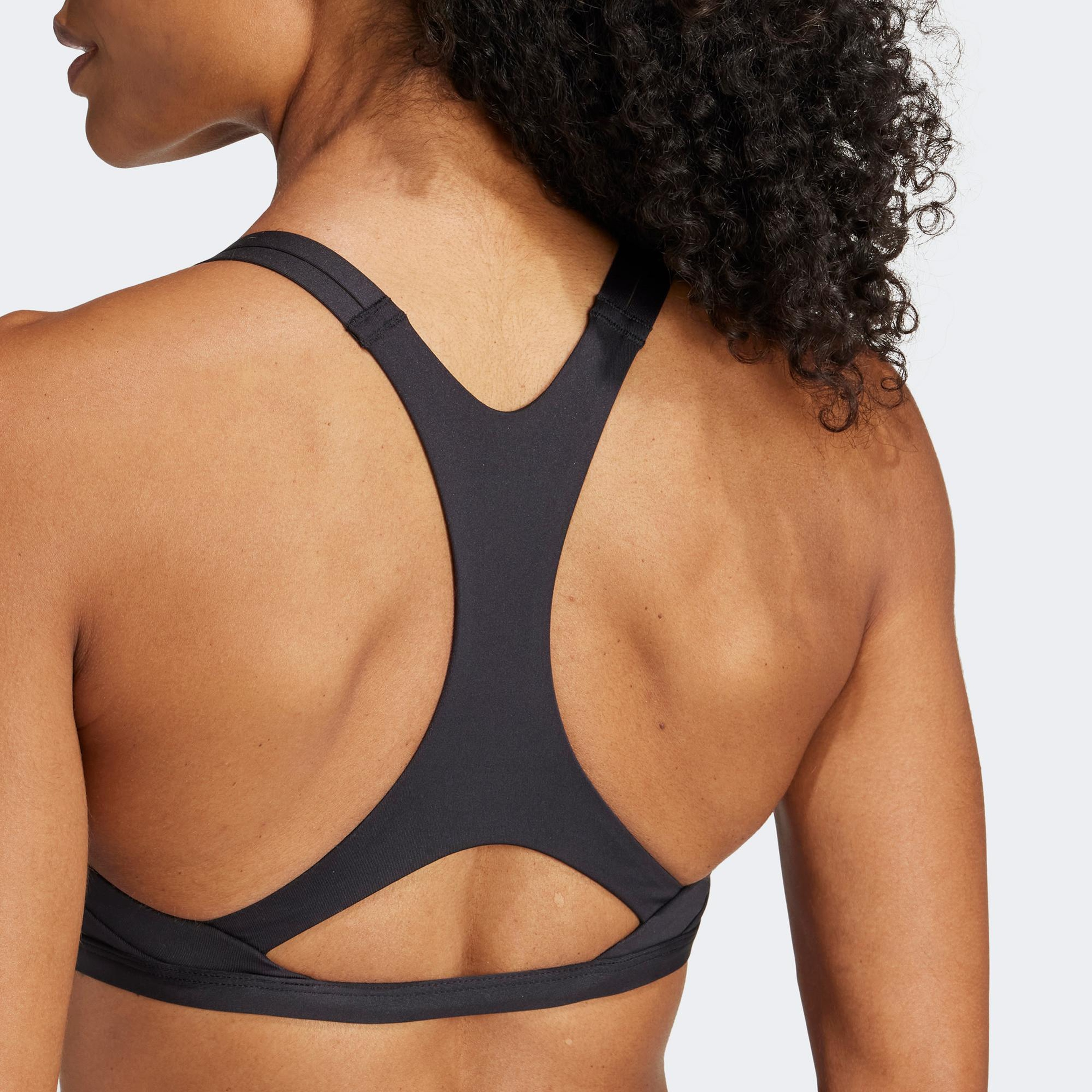 adidas Aeroimpact Luxe Light Support Kadın Siyah Antrenman Bra