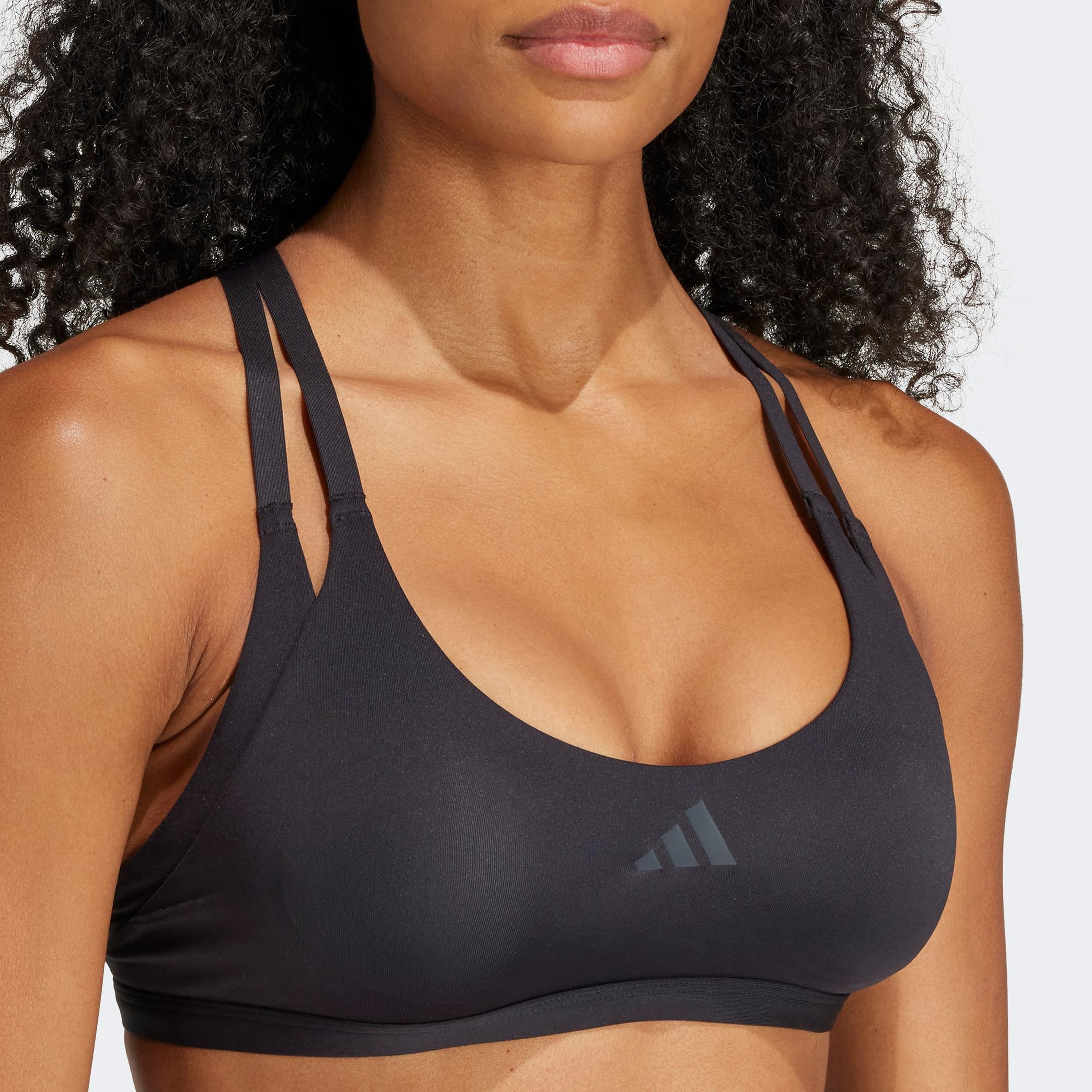 adidas Aeroimpact Luxe Light Support Kadın Siyah Antrenman Bra