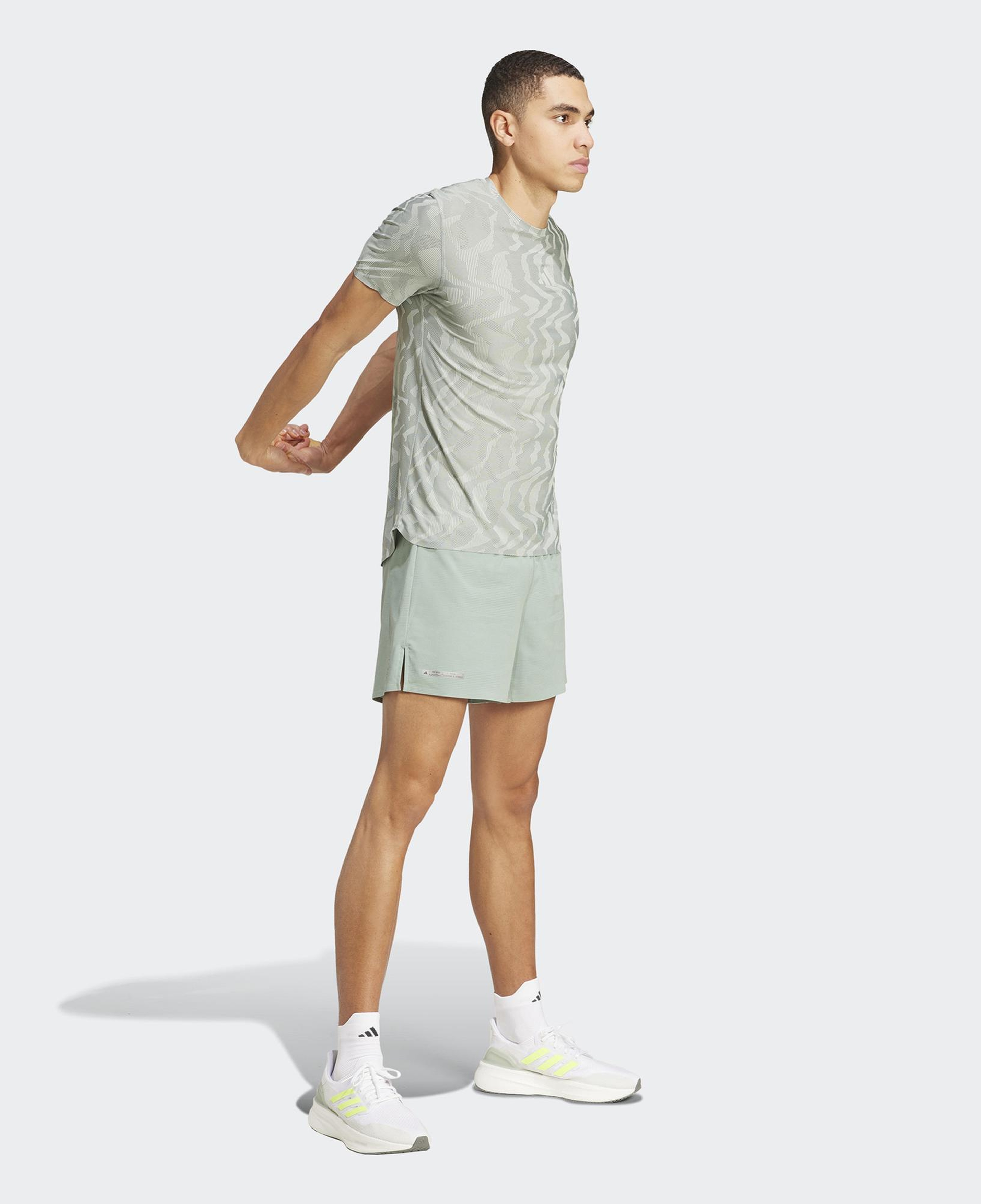 adidas Ultimate Heat.Rdy Erkek Yeşil Koşu Şortu