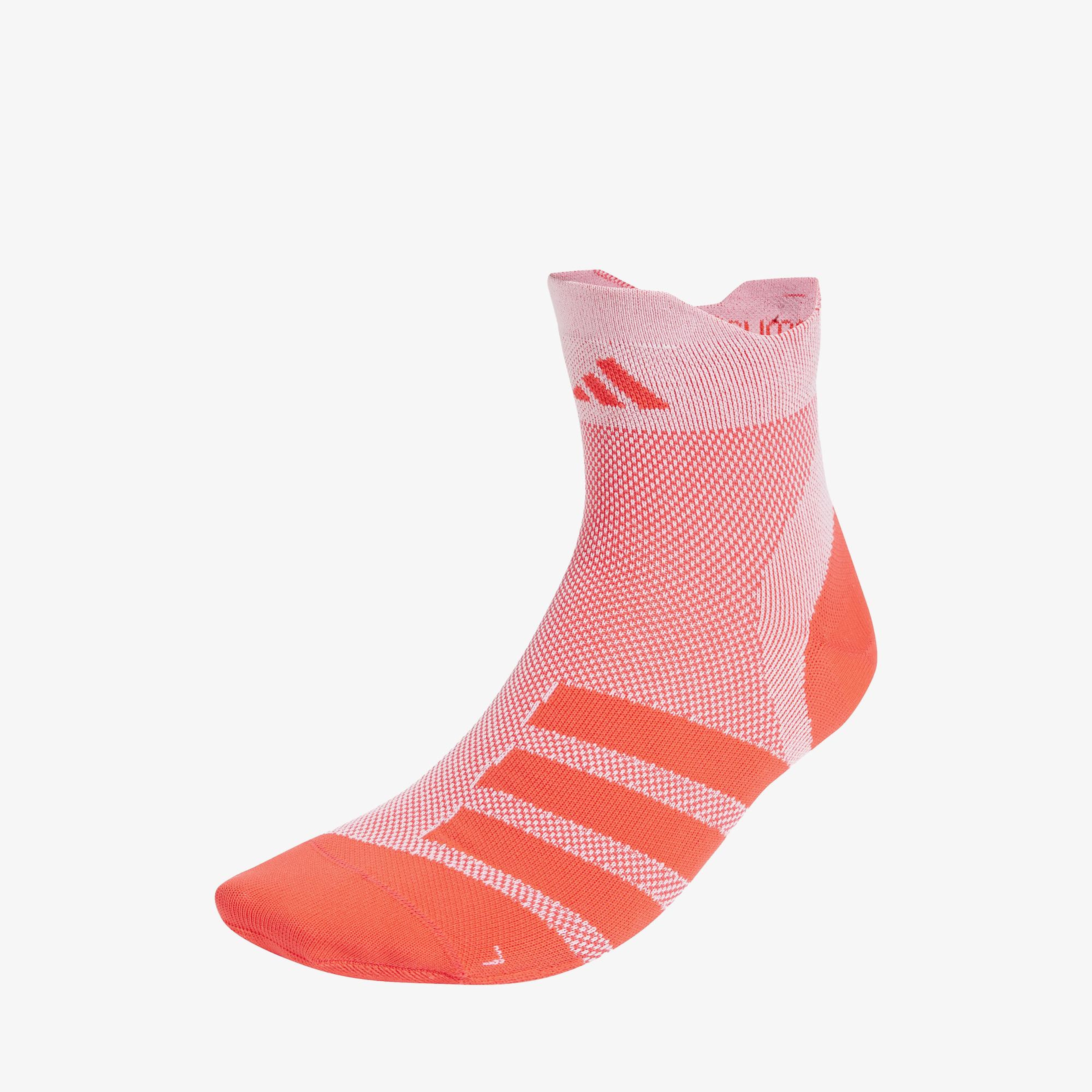 adidas RunXAdizero Unisex Pembe Bilekli Koşu Çorabı