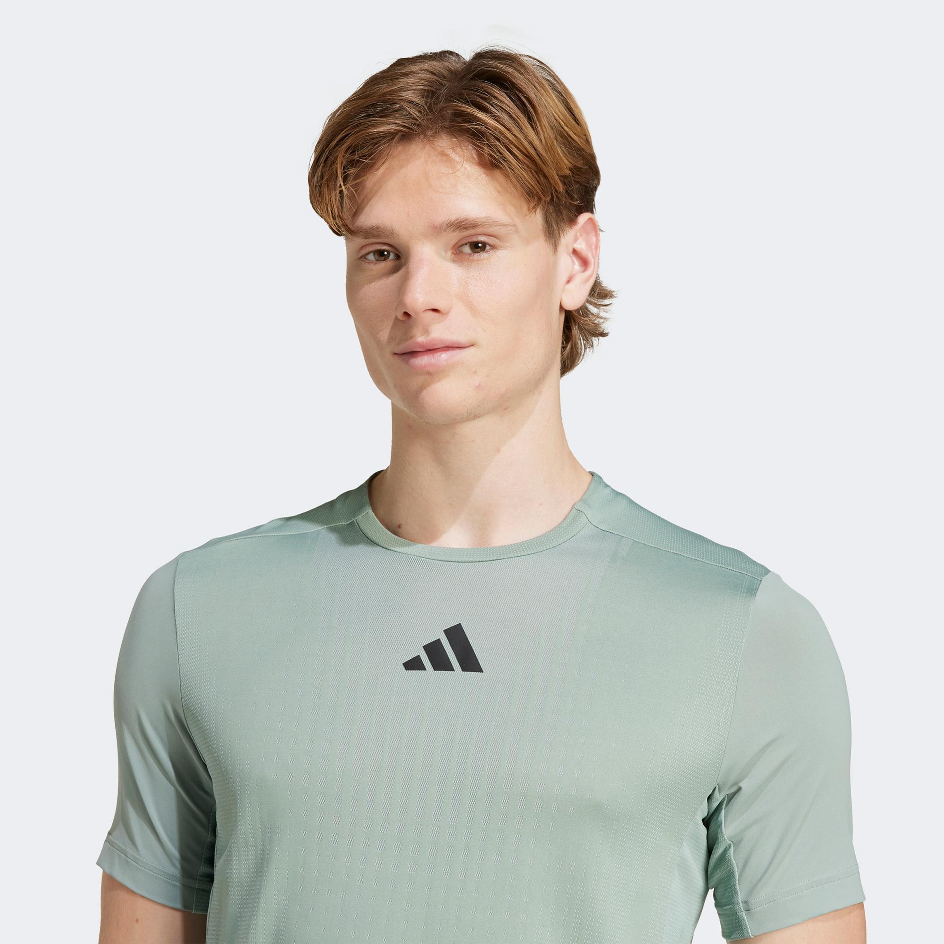 adidas Airchill Erkek Yeşil Antrenman T-Shirt