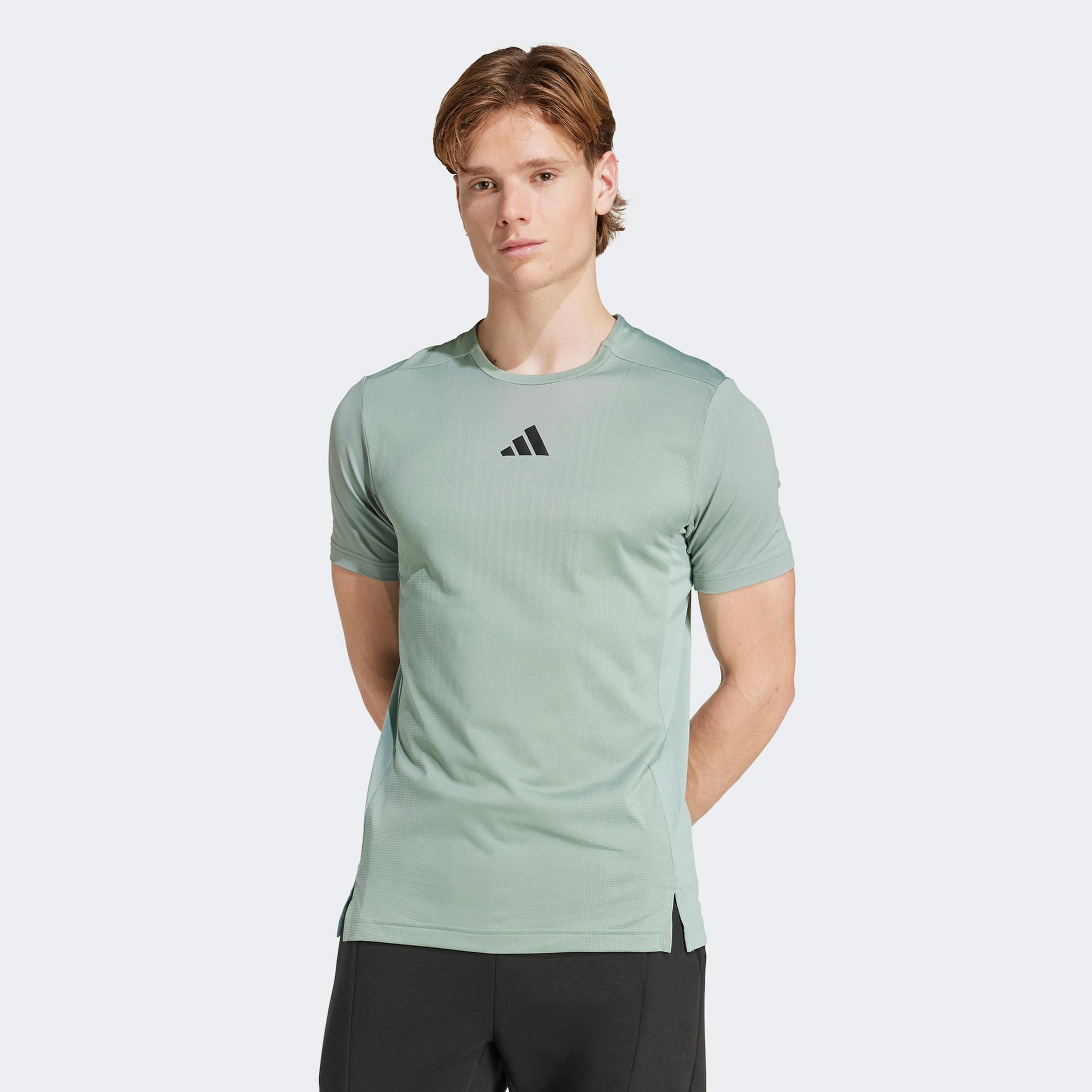 adidas Airchill Erkek Yeşil Antrenman T-Shirt