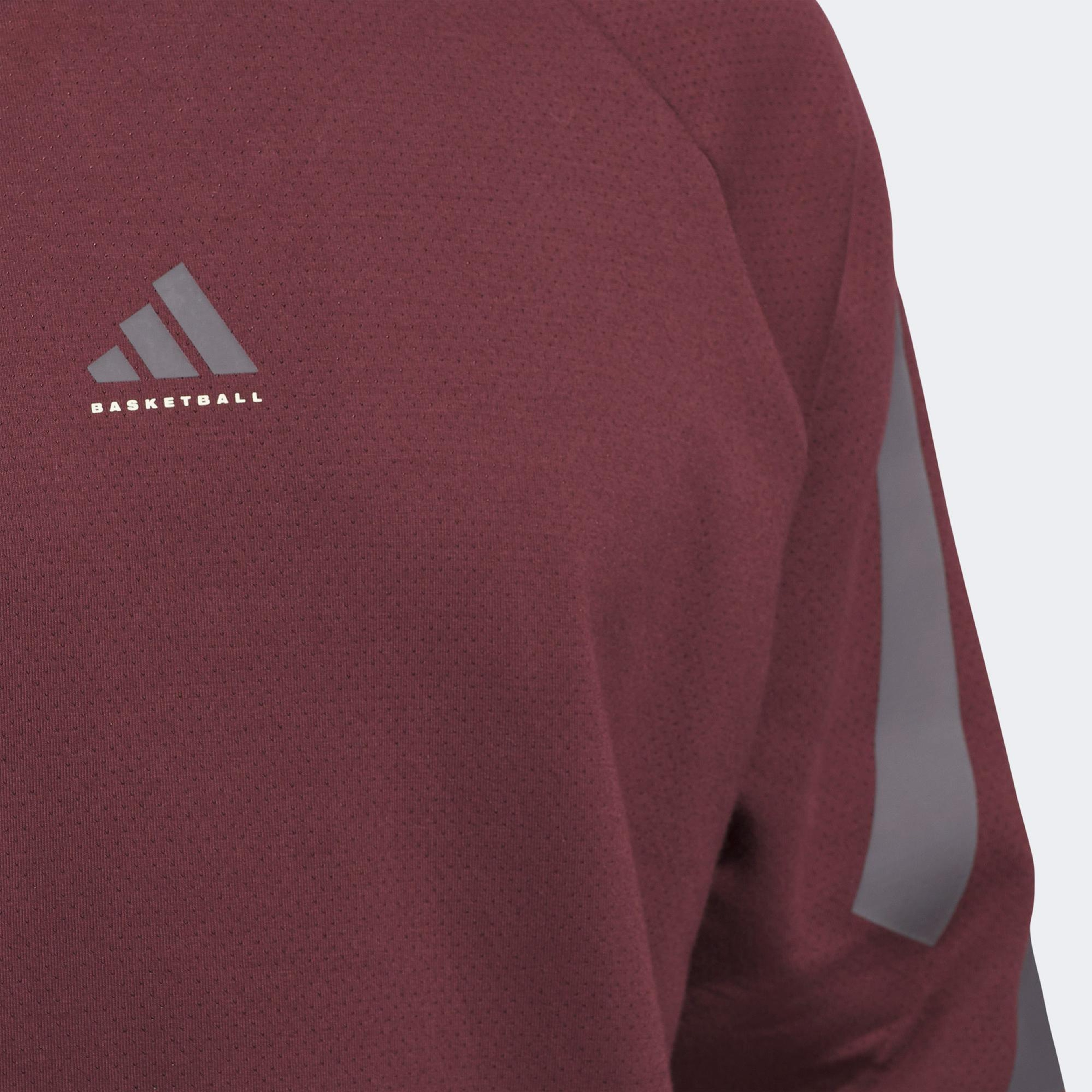 adidas Basketball Spacer Unisex Bordo Sweatshirt