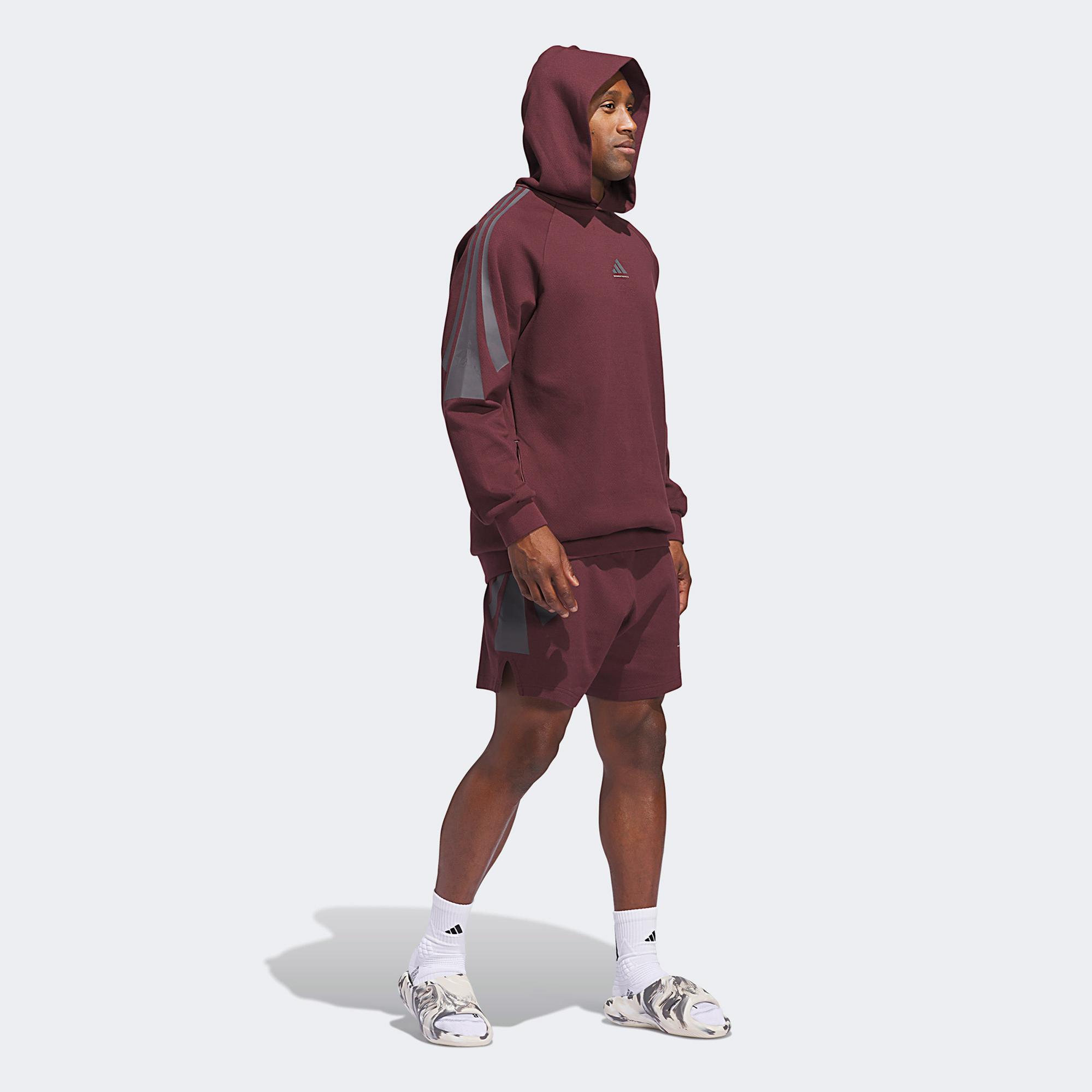 adidas Basketball Spacer Unisex Bordo Sweatshirt