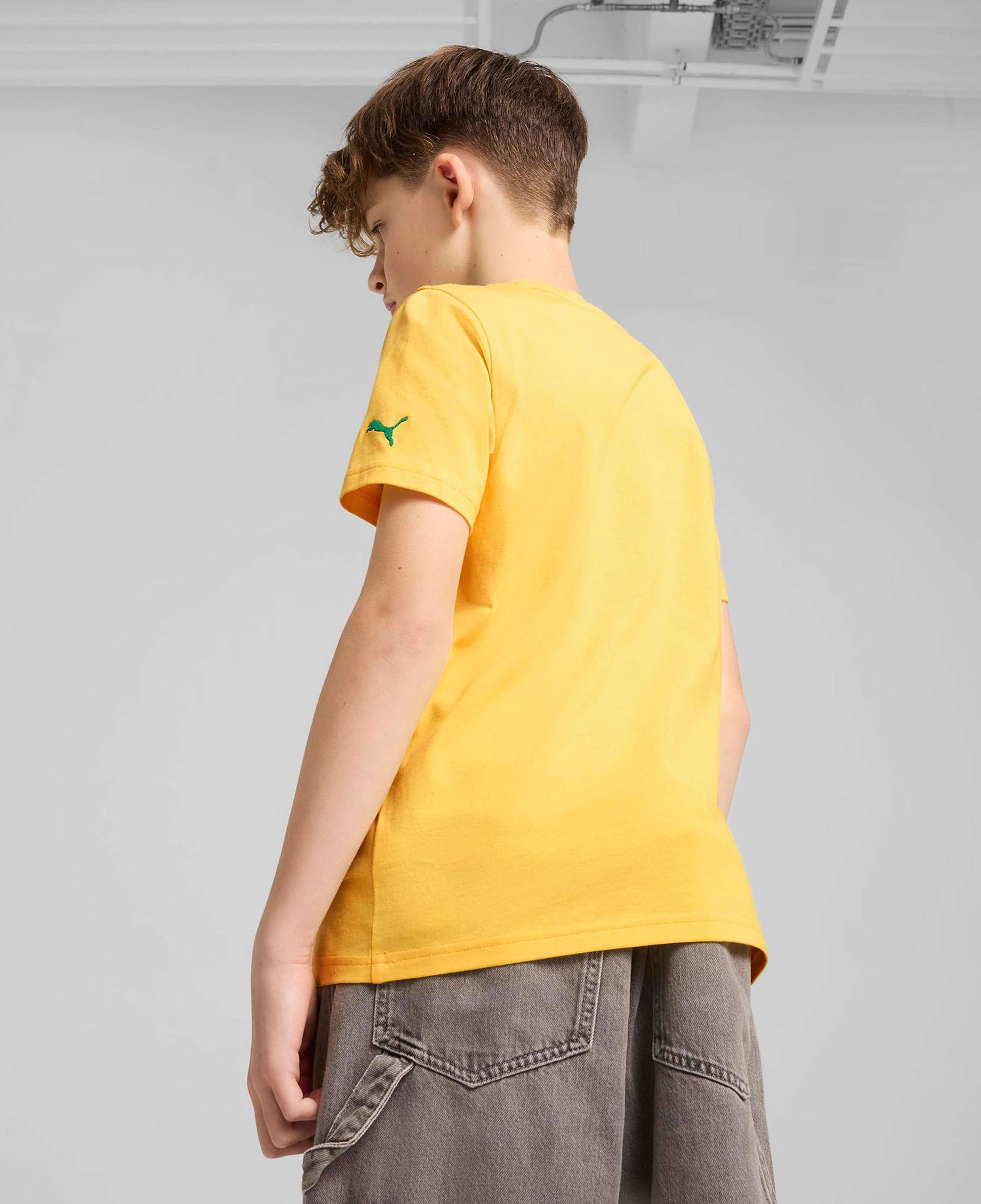 Puma Super Graphic Çocuk Sarı T-Shirt