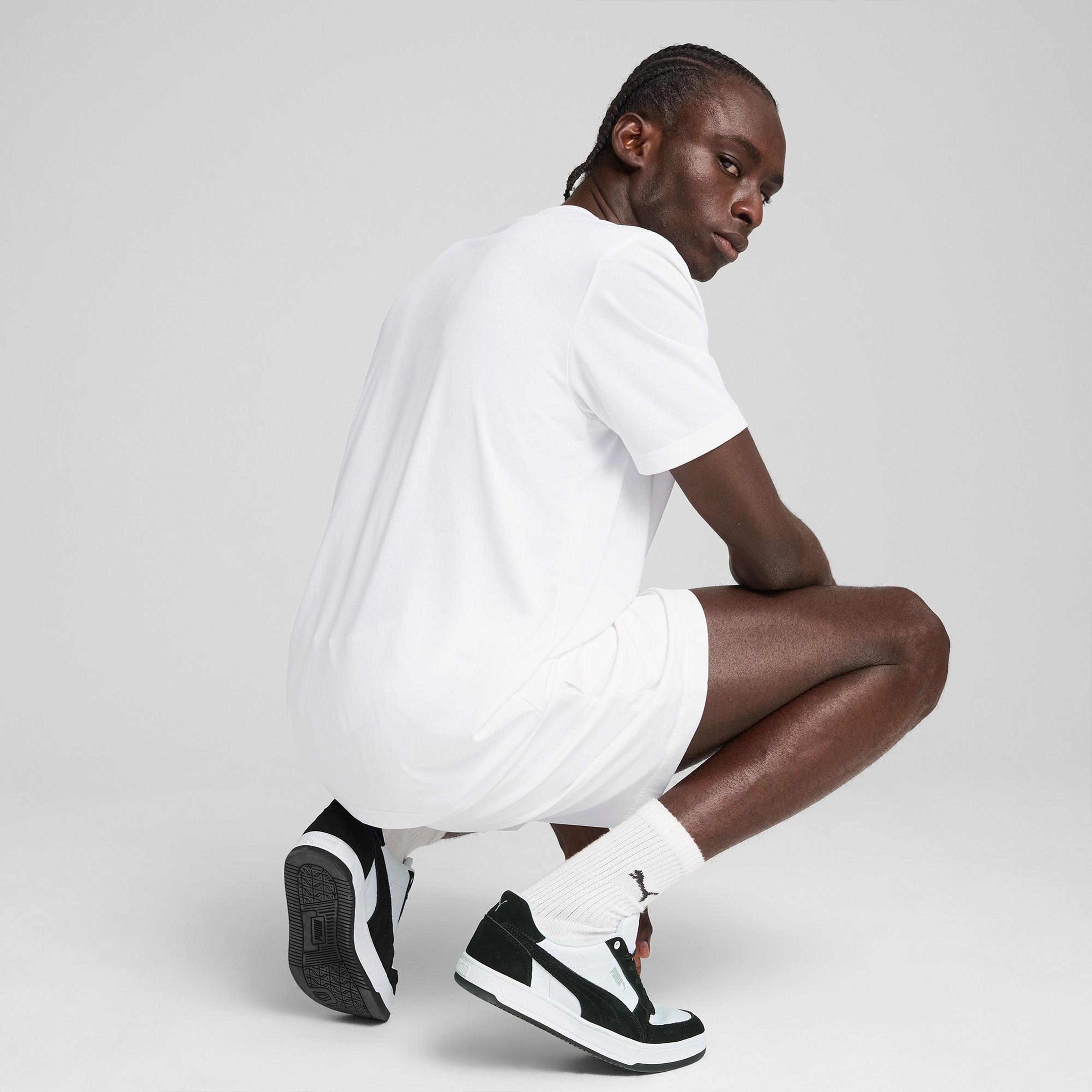 Puma Ess Small Logo Poly Erkek Beyaz T-Shirt