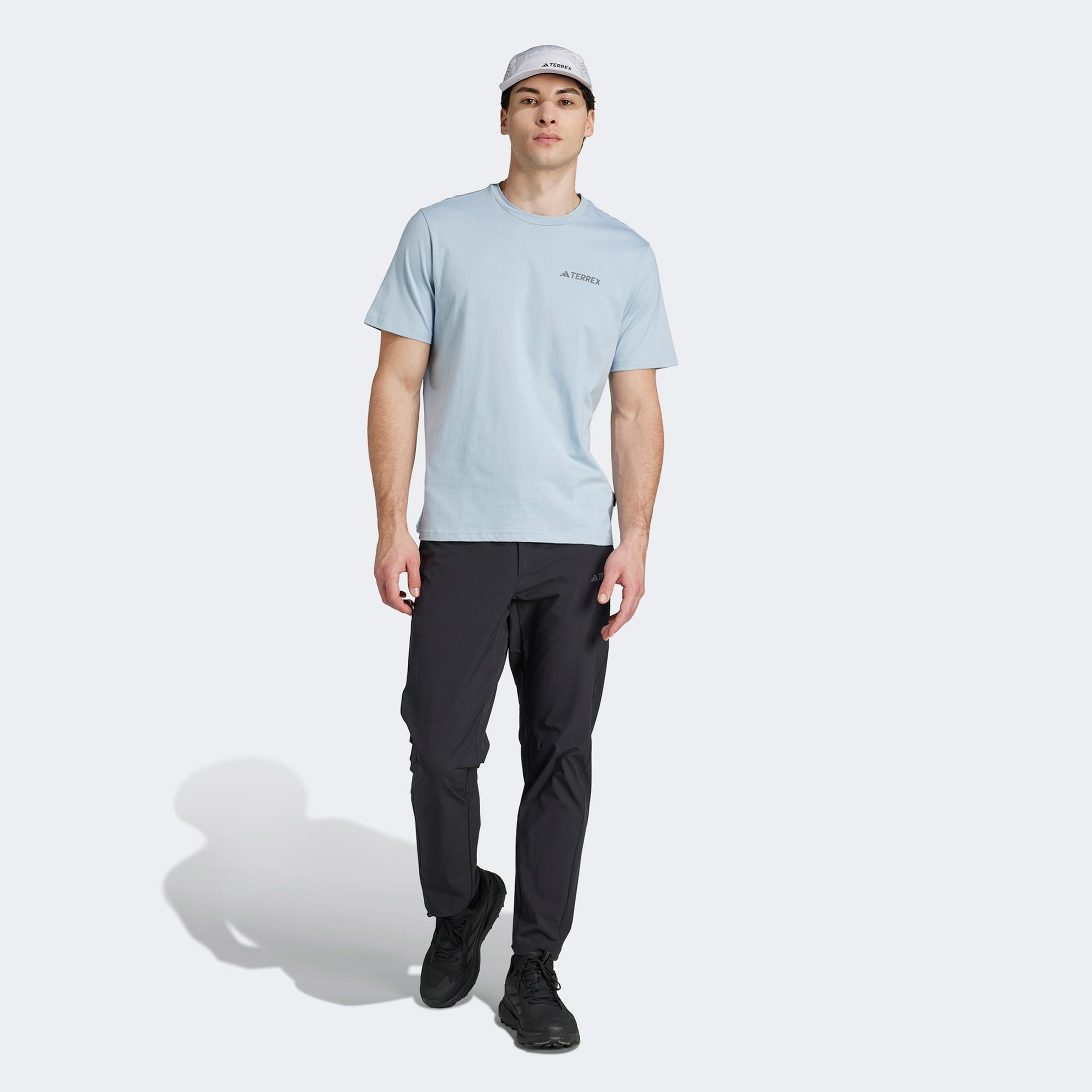 adidas Polygiene Graphic Erkek Mavi T-Shirt