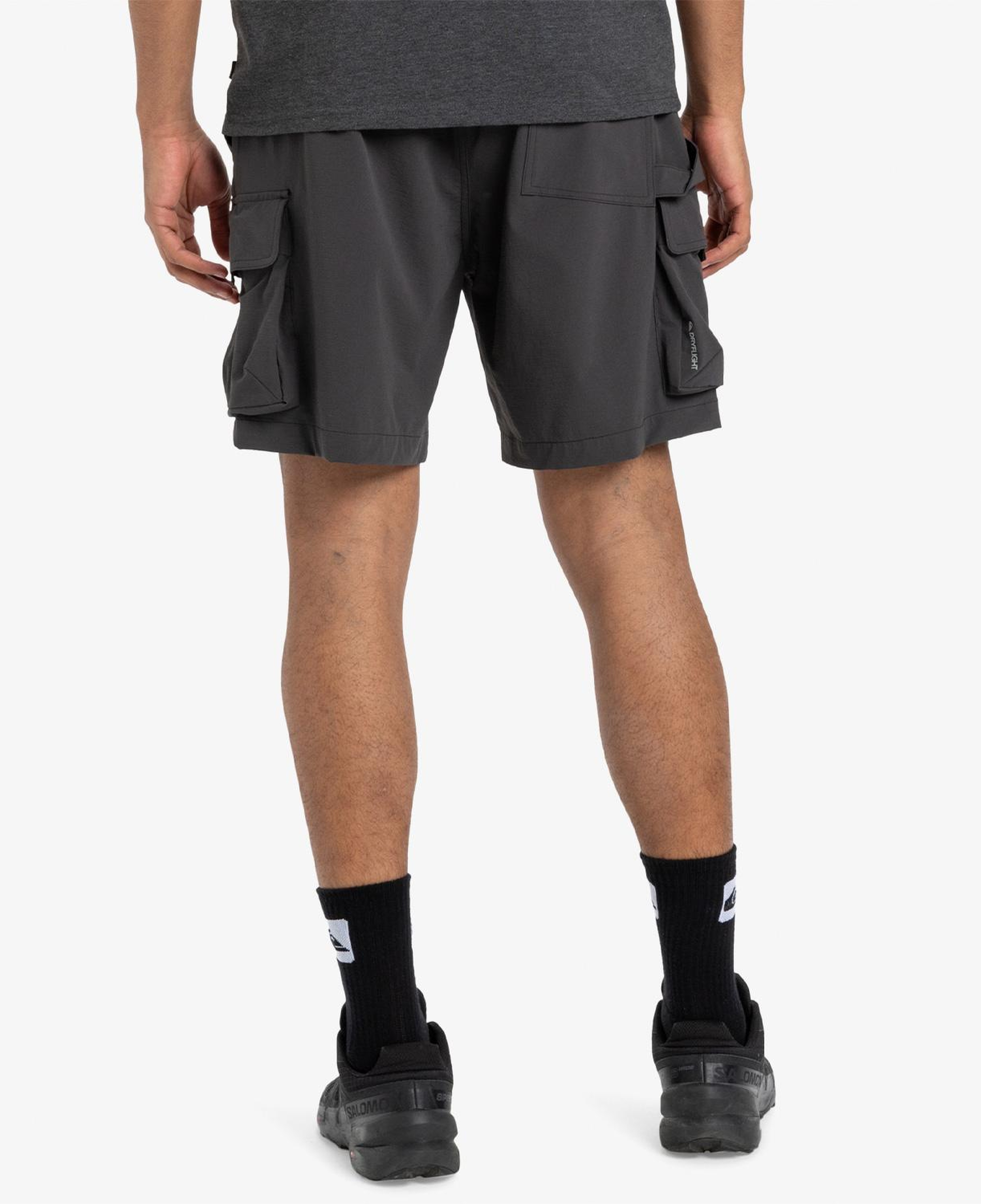 Quiksilver Run Ashore Erkek Siyah Günlük Bermuda Şort