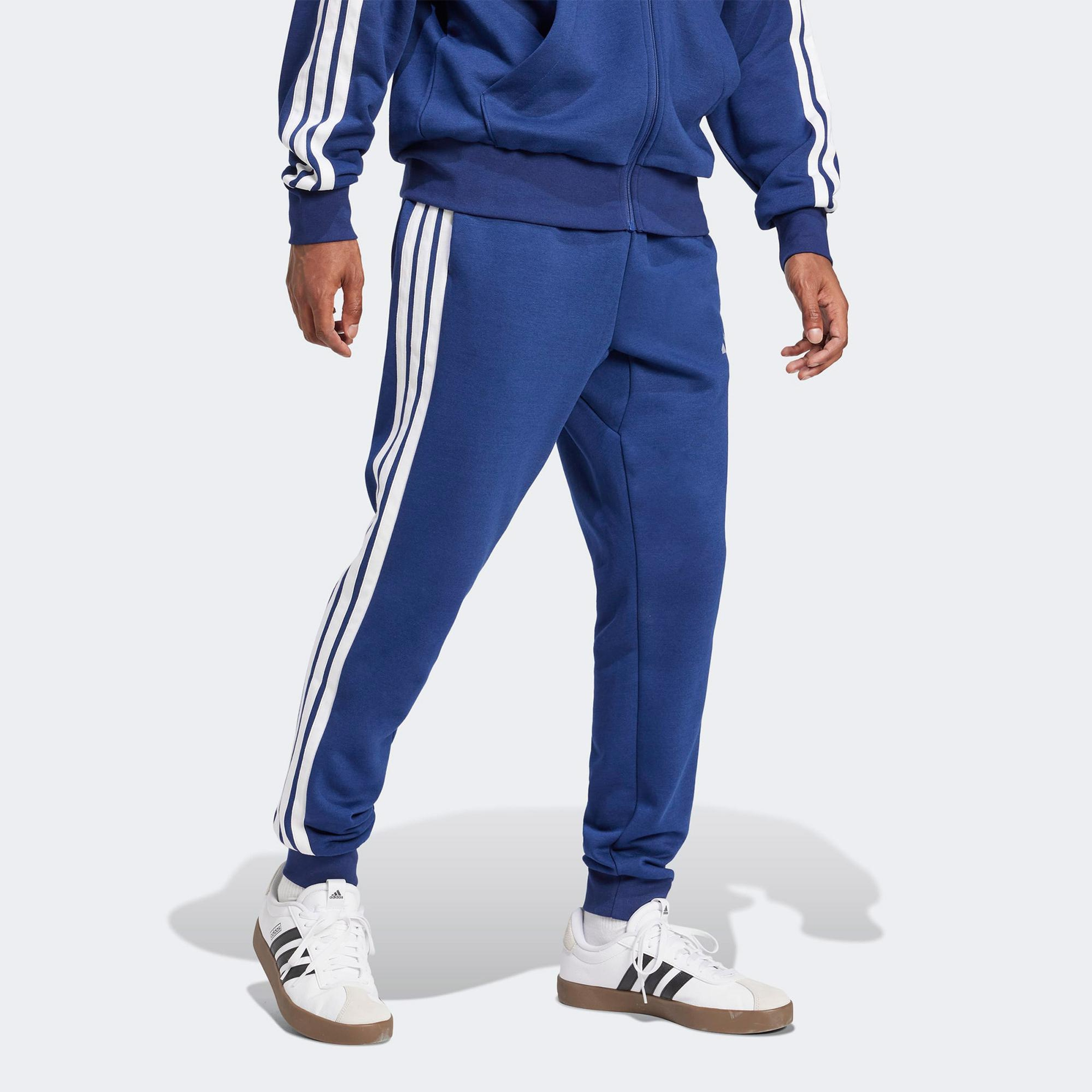 adidas Essentials 3 Stripes Erkek Lacivert Eşofman Altı