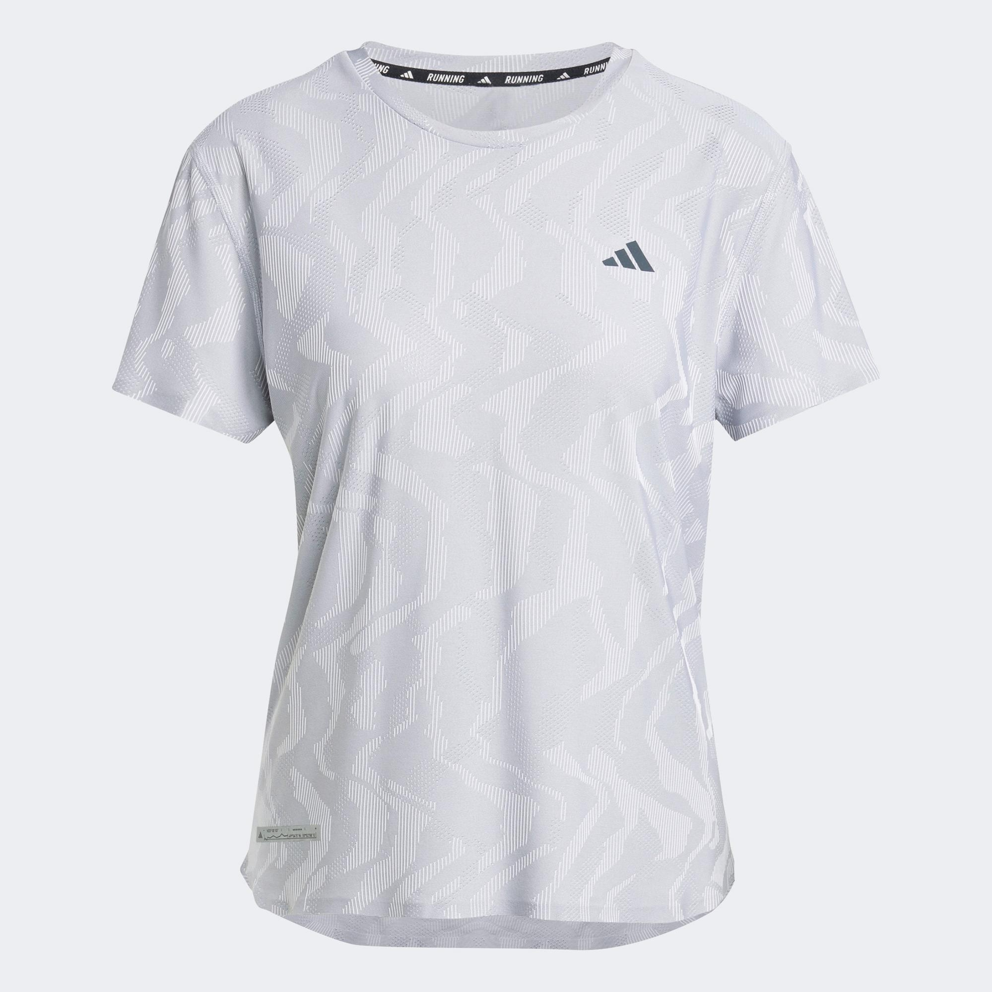 adidas Ultimate HEAT.RDY Engineered Kadın Gri Koşu T-Shirt