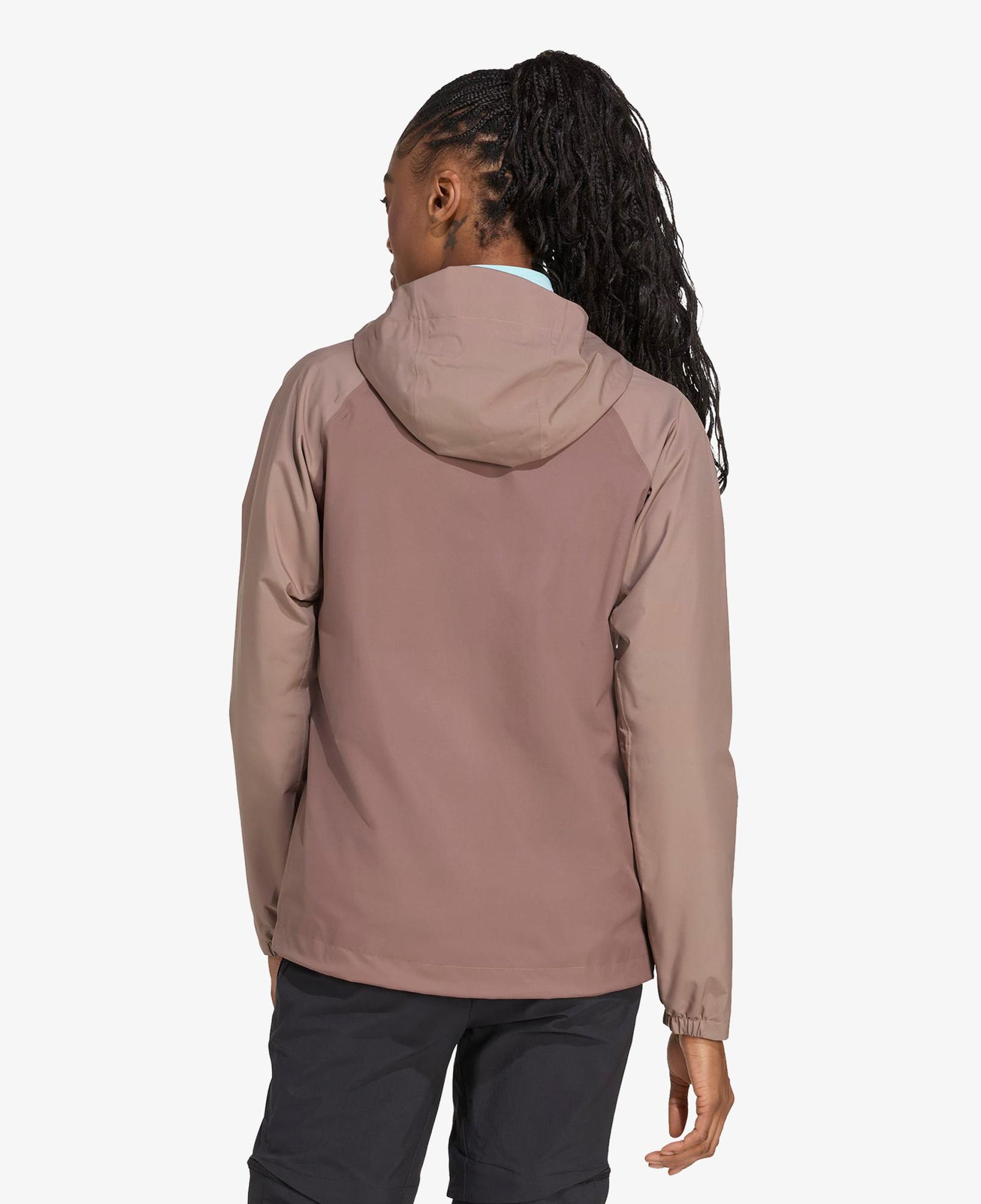 adidas Terrex Multi 2L Rain.Rdy Kadın Kahverengi Yürüyüş Yağmurluğu