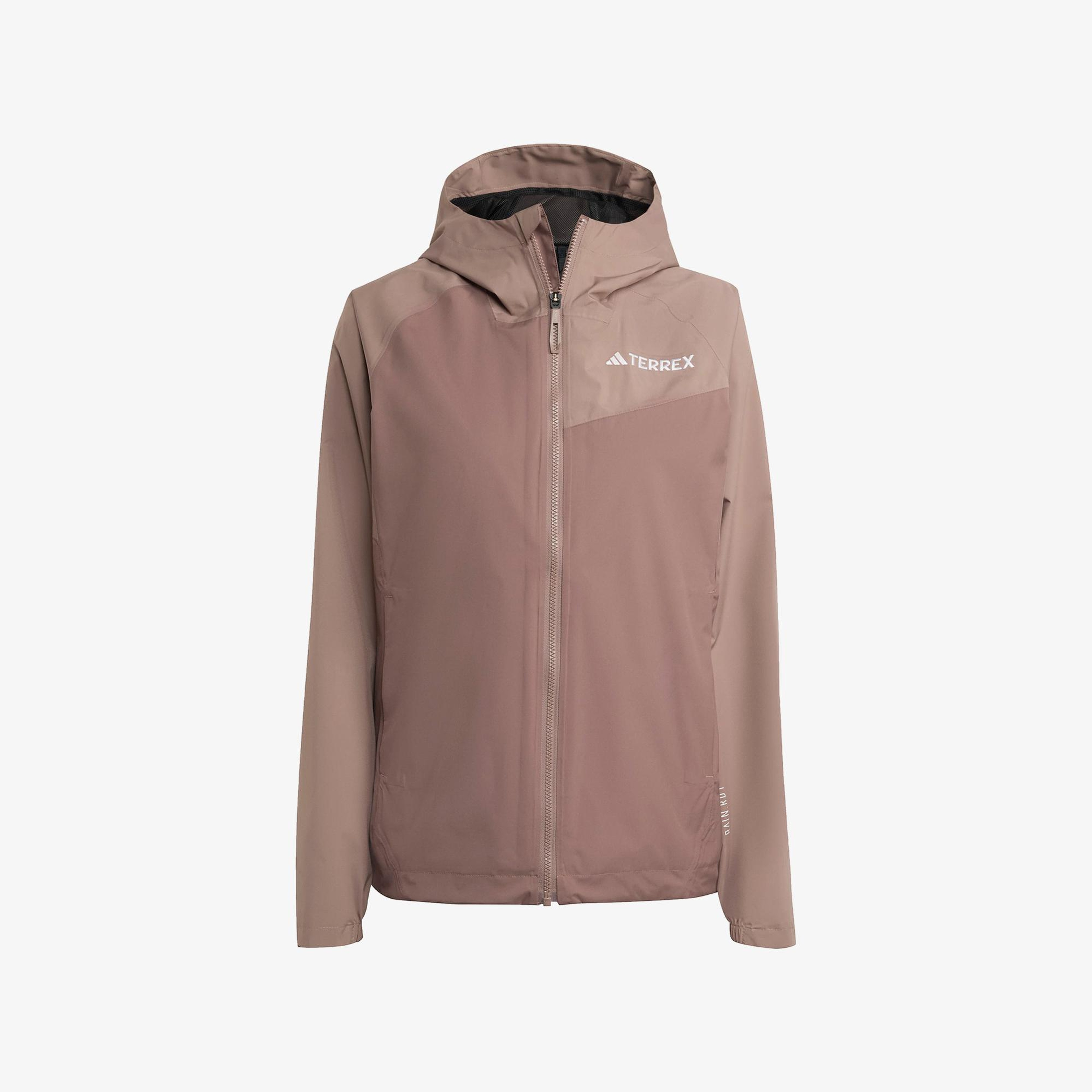 adidas Terrex Multi 2L Rain.Rdy Kadın Kahverengi Yürüyüş Yağmurluğu