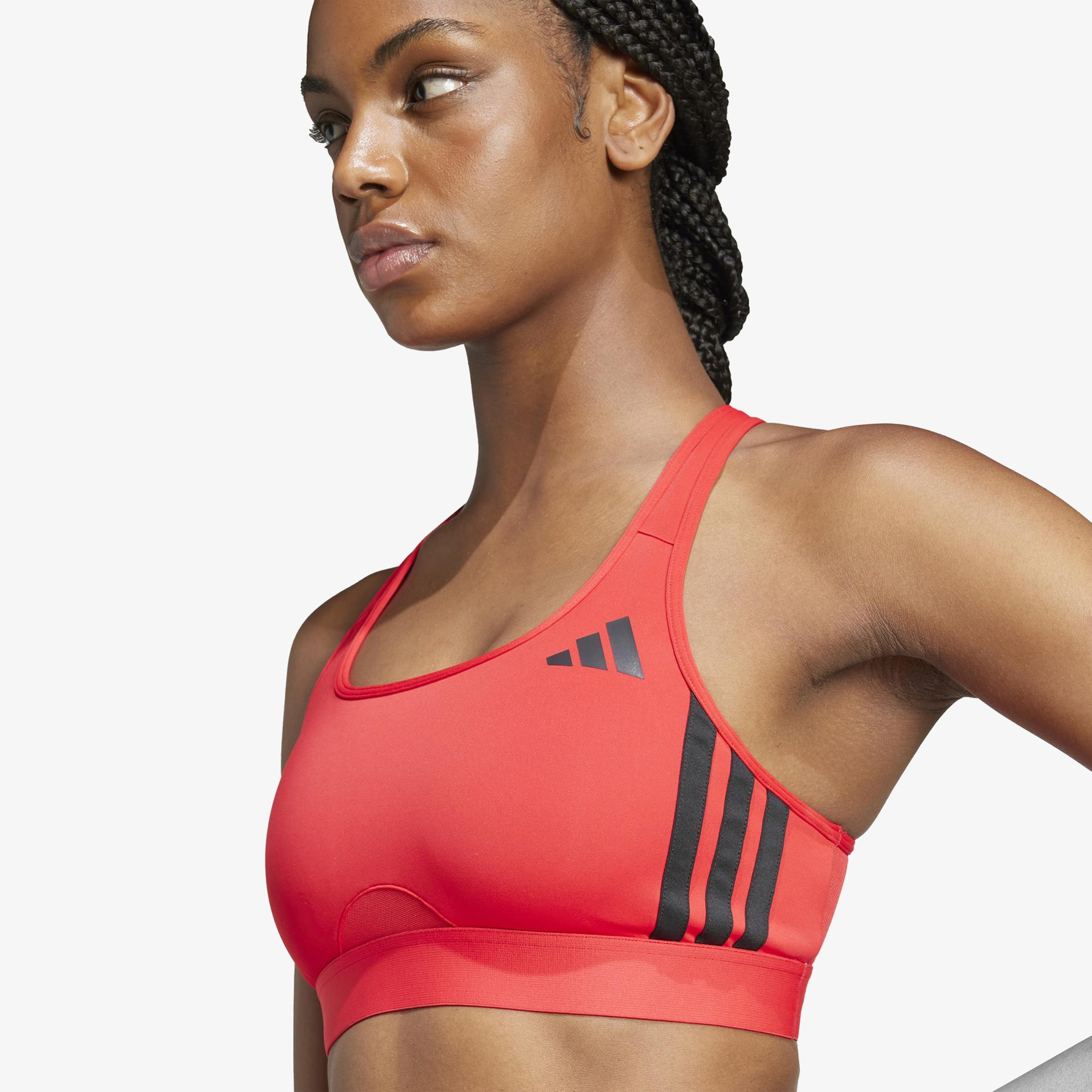 adidas Powerreact Train Kadın Kırmızı Antrenman Bra