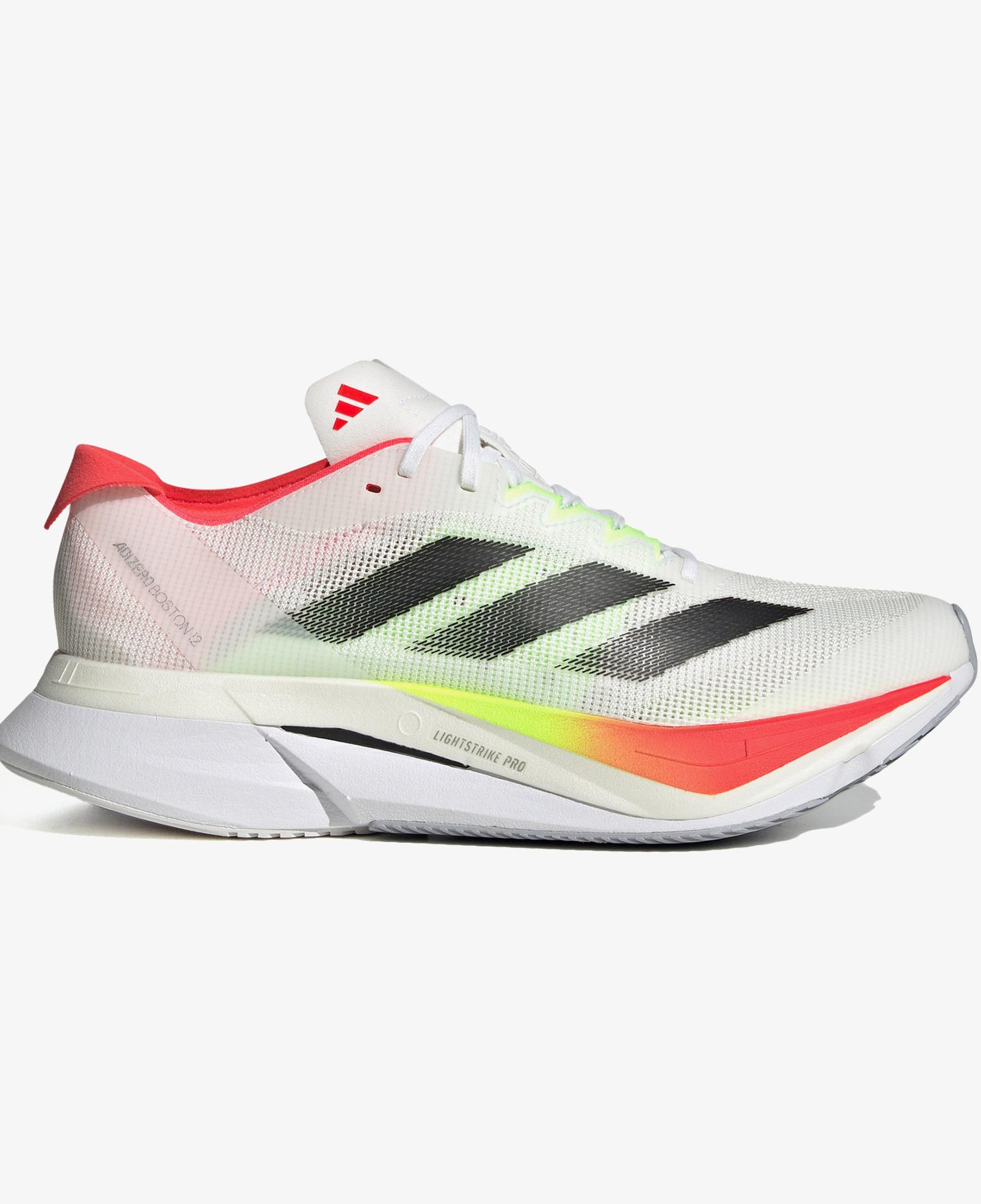 adidas Adizero Boston 12 Kadın Beyaz Koşu Ayakkabısı
