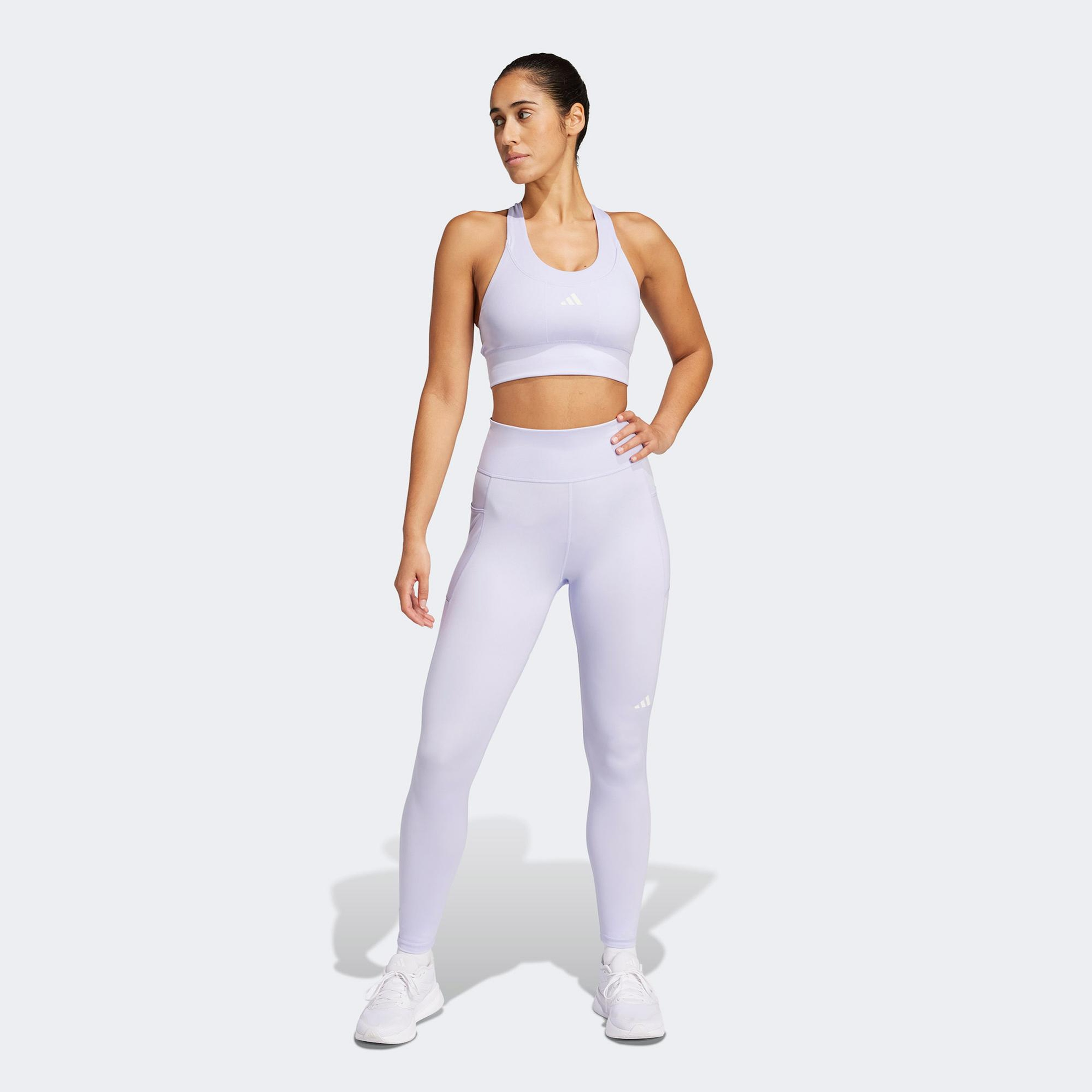 adidas Own The Run 7/8 Kadın Mor Tayt