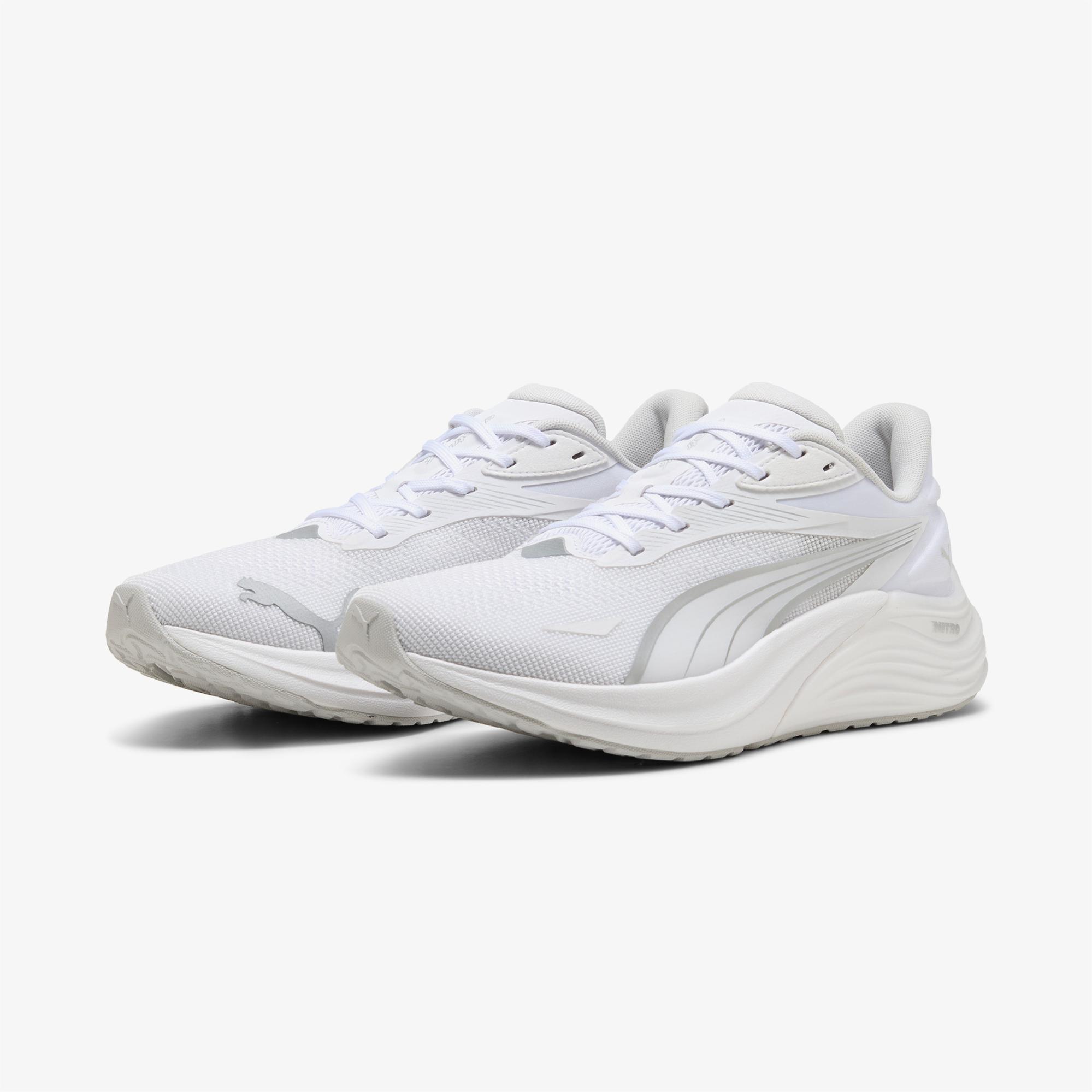 Puma Electrify Nitro 4 Unisex Beyaz Koşu Ayakkabısı