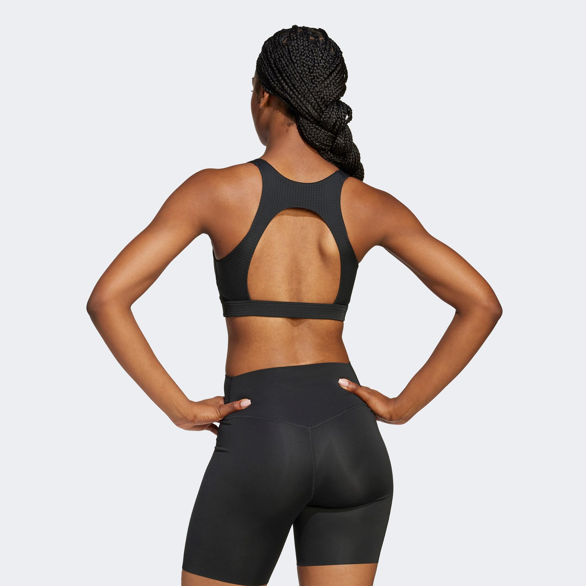 adidas Powerimpact Hiit Medium Support Kadın Siyah Bra