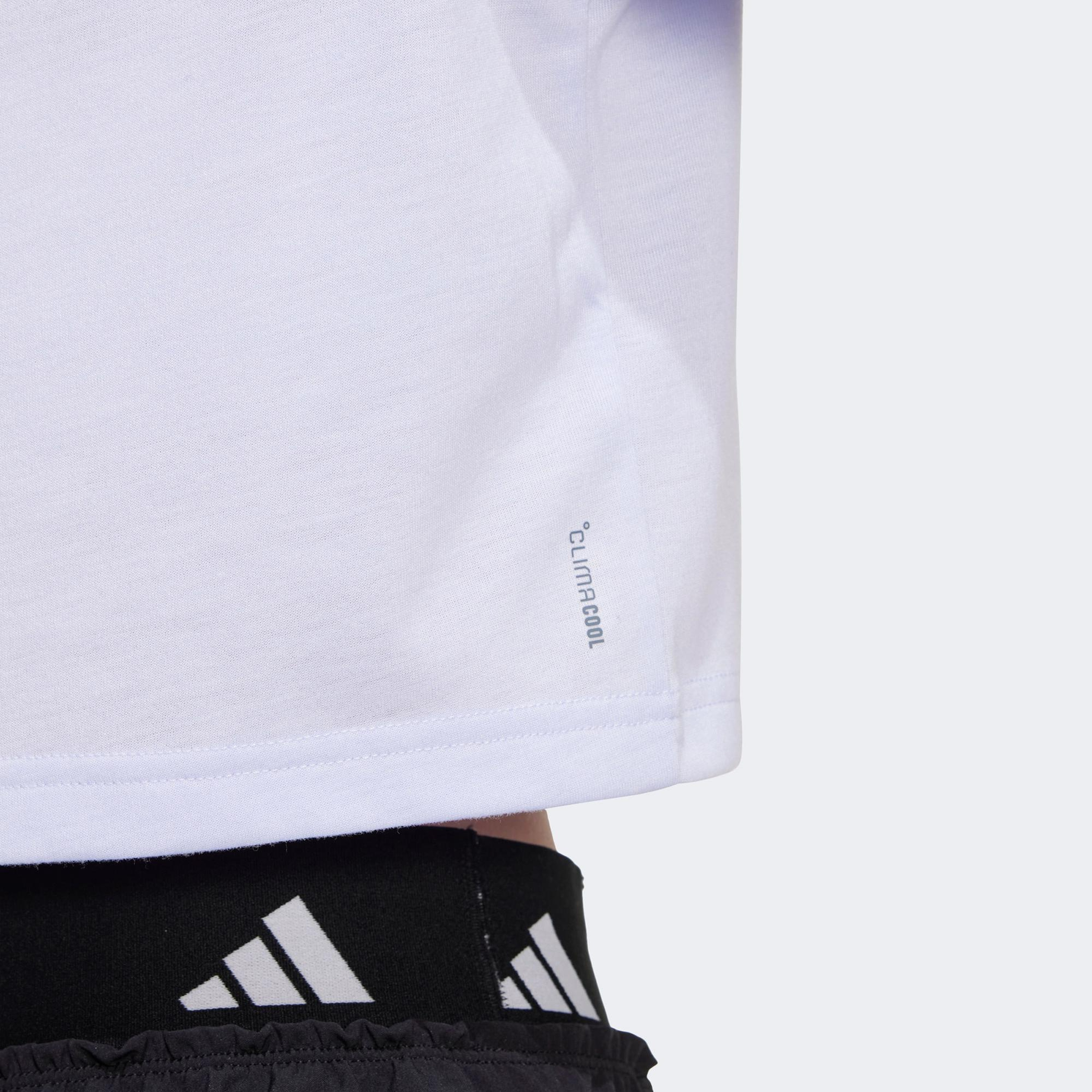 adidas Train Essentials Boxy Workout Kadın Mor Antrenman T-Shirt