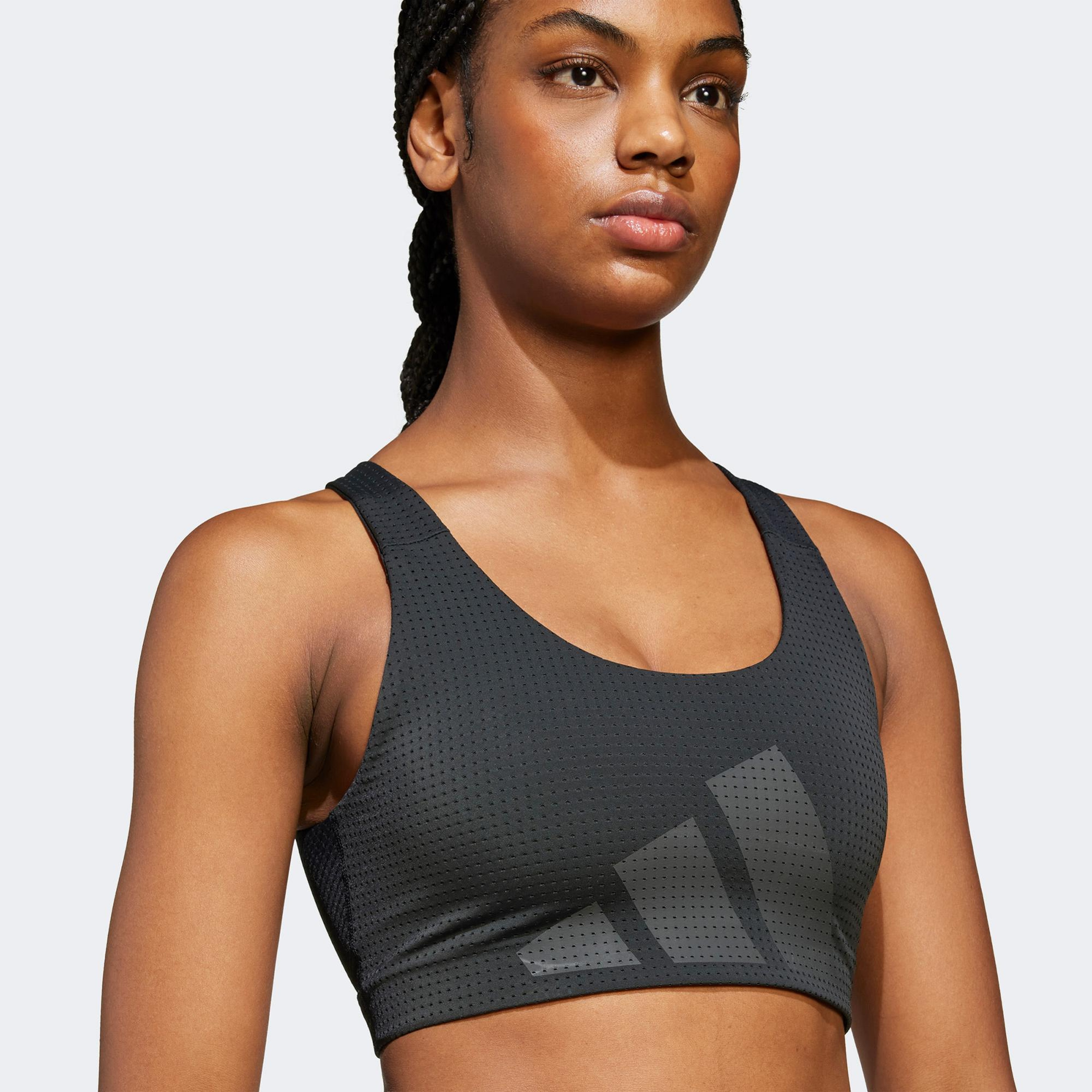 adidas Powerimpact Hiit Medium Support Kadın Siyah Bra