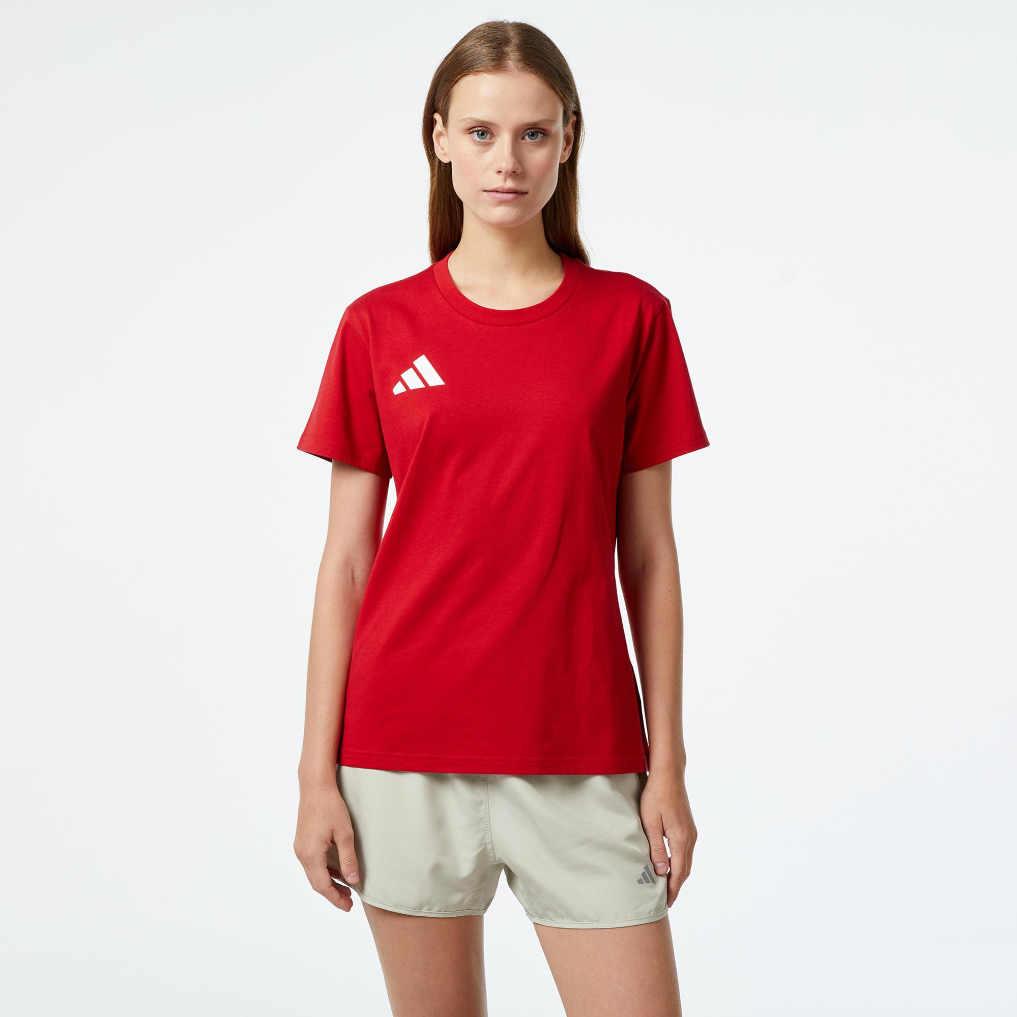 adidas Team Türkiye Kadın Kırmızı Günlük T-Shirt