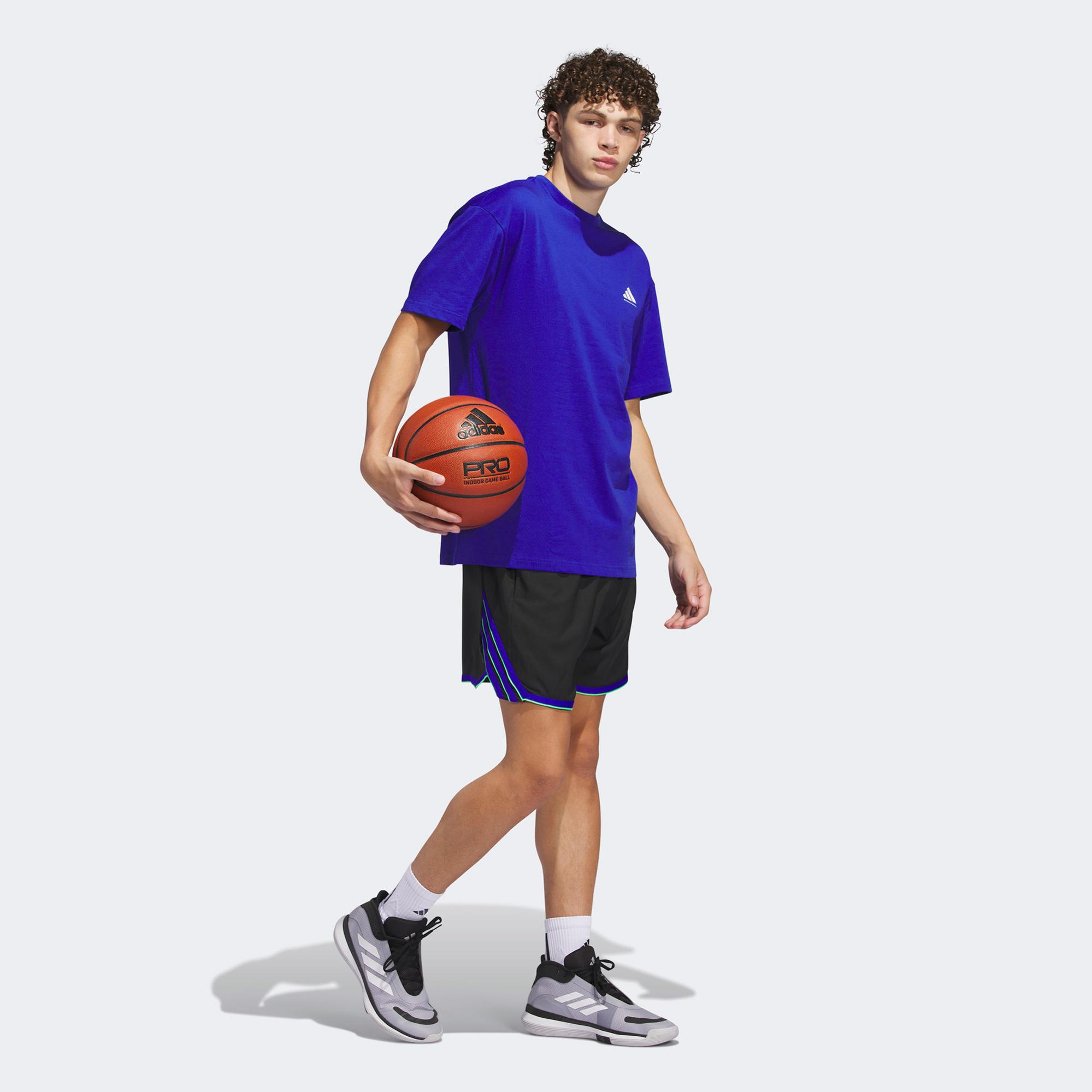 adidas Select Erkek Mavi Basketbol T-Shirt