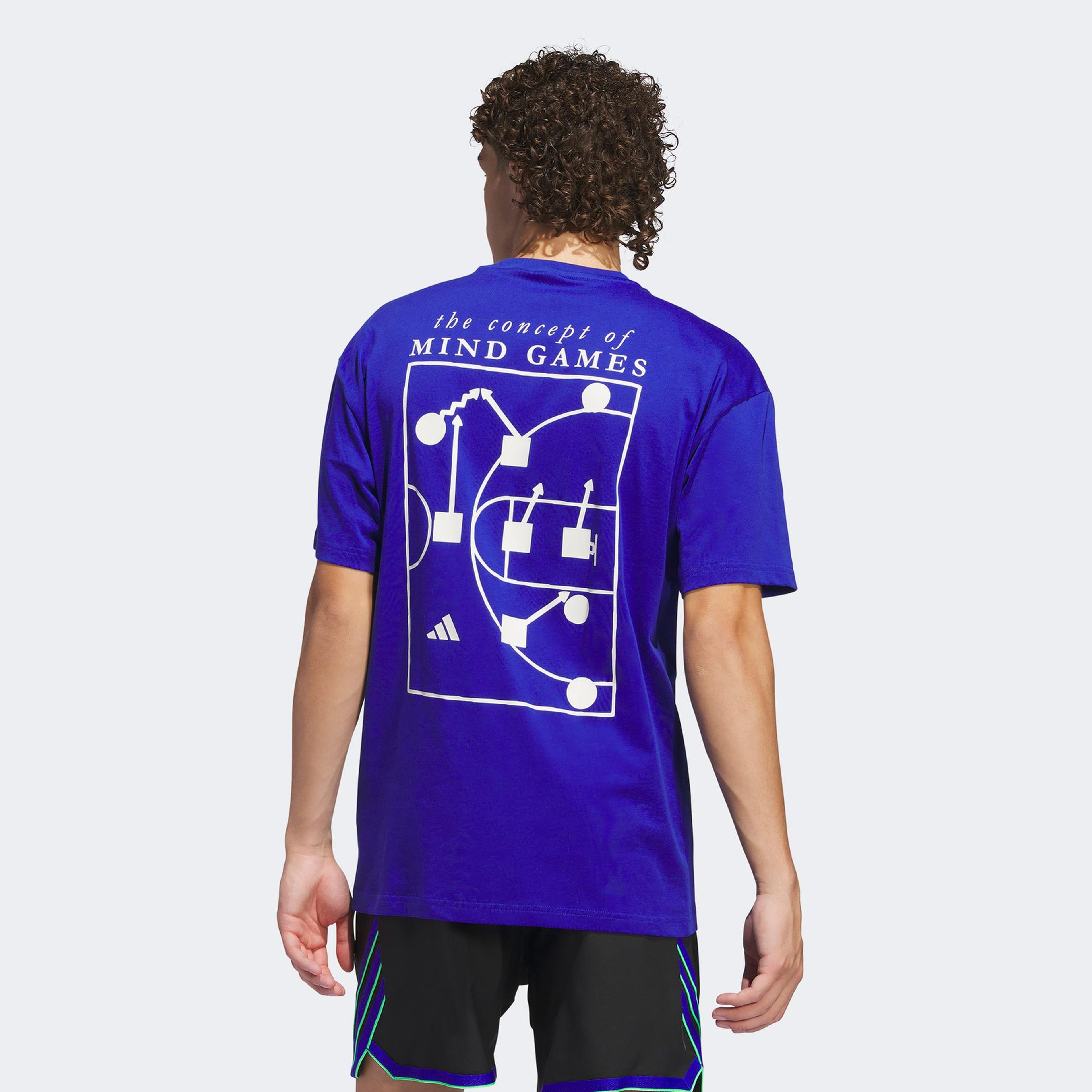 adidas Select Erkek Mavi Basketbol T-Shirt