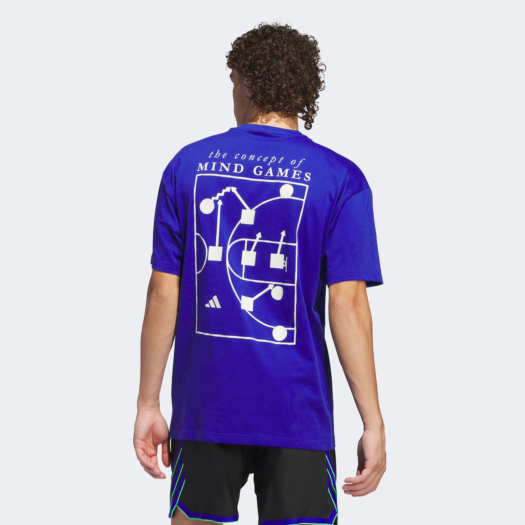 adidas Select Erkek Mavi Basketbol T-Shirt